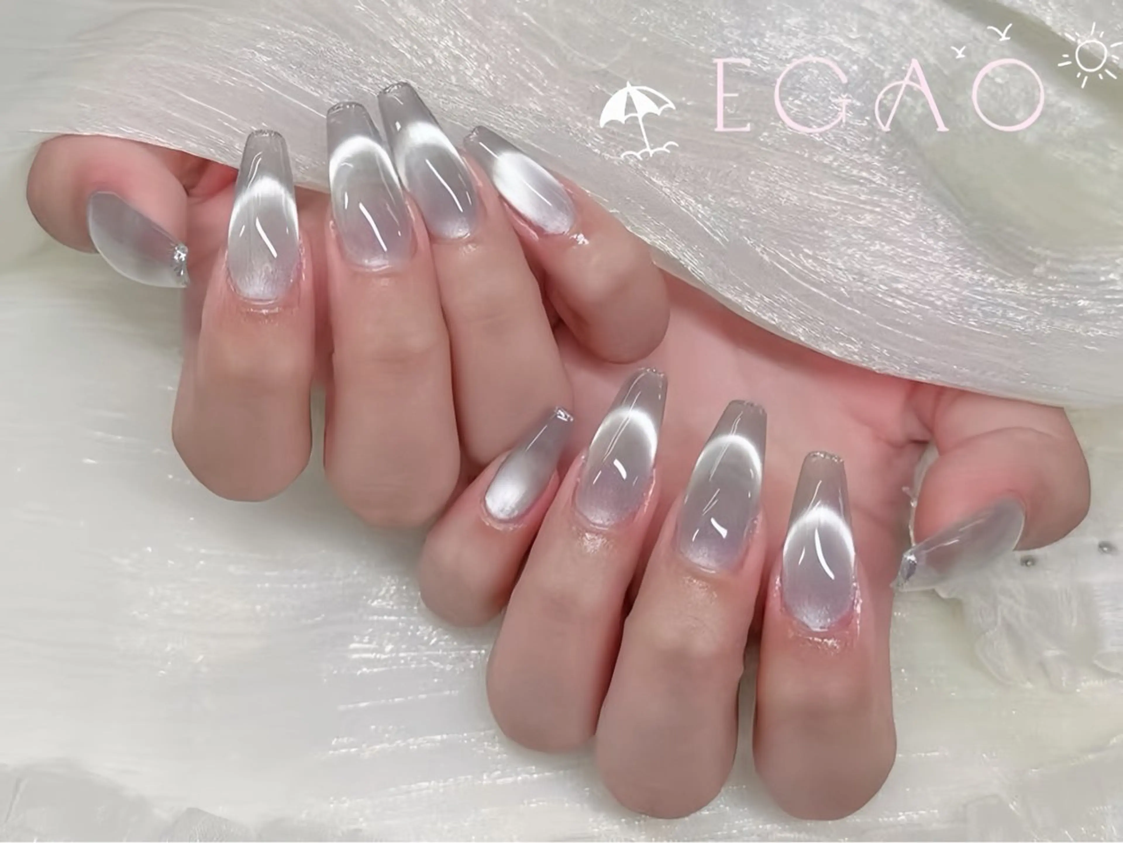 ネイル アートネイル フットネイル フレンチネイル ジェルネイル グラデーション ハンドネイル Egao Nail錦糸町店のネイルデザイン