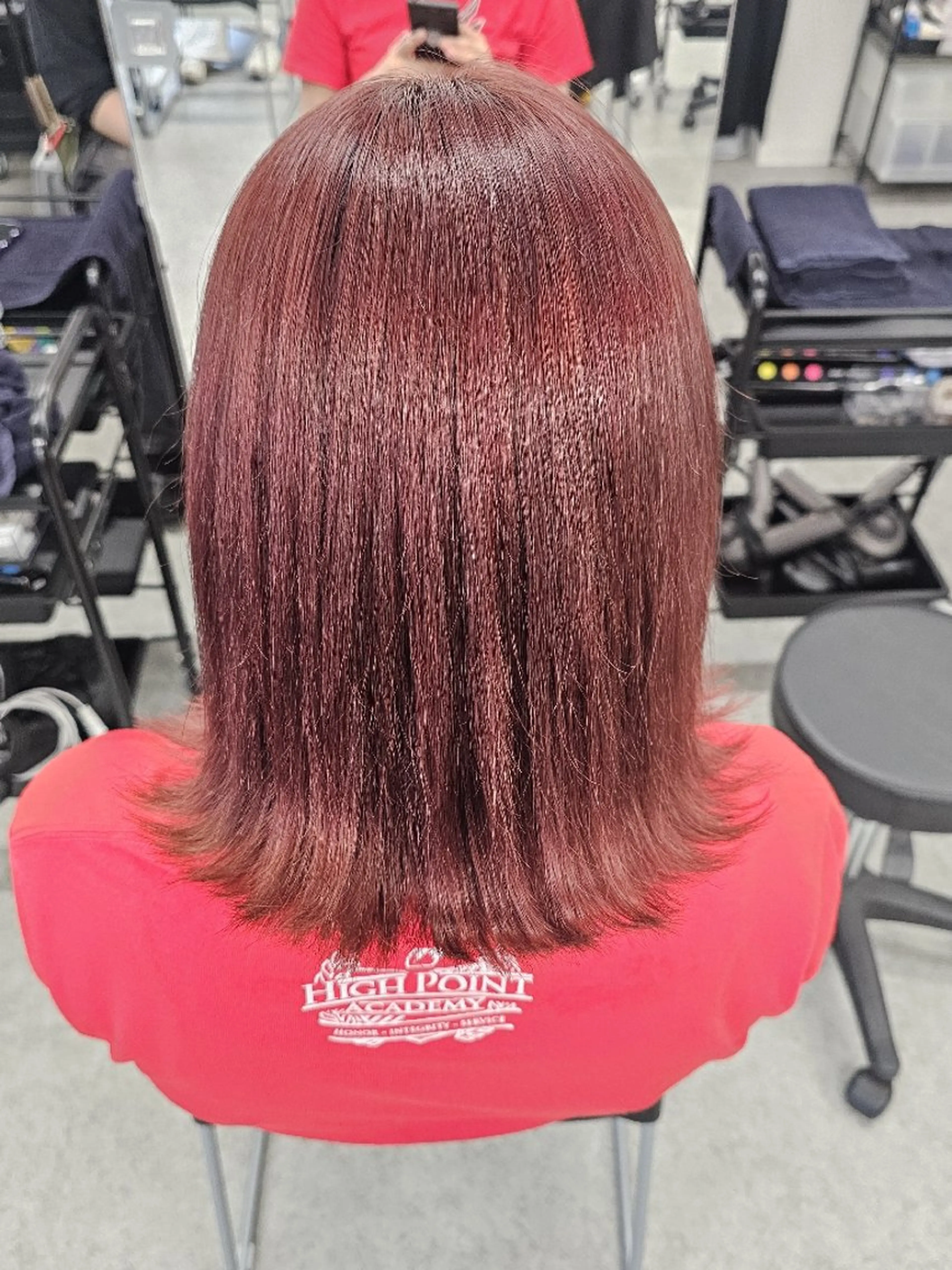 カラー ブリーチ ケアブリーチ 髪質改善 縮毛矯正 🍒renka🍒 ボブ/ショート/暖色のヘアスタイル