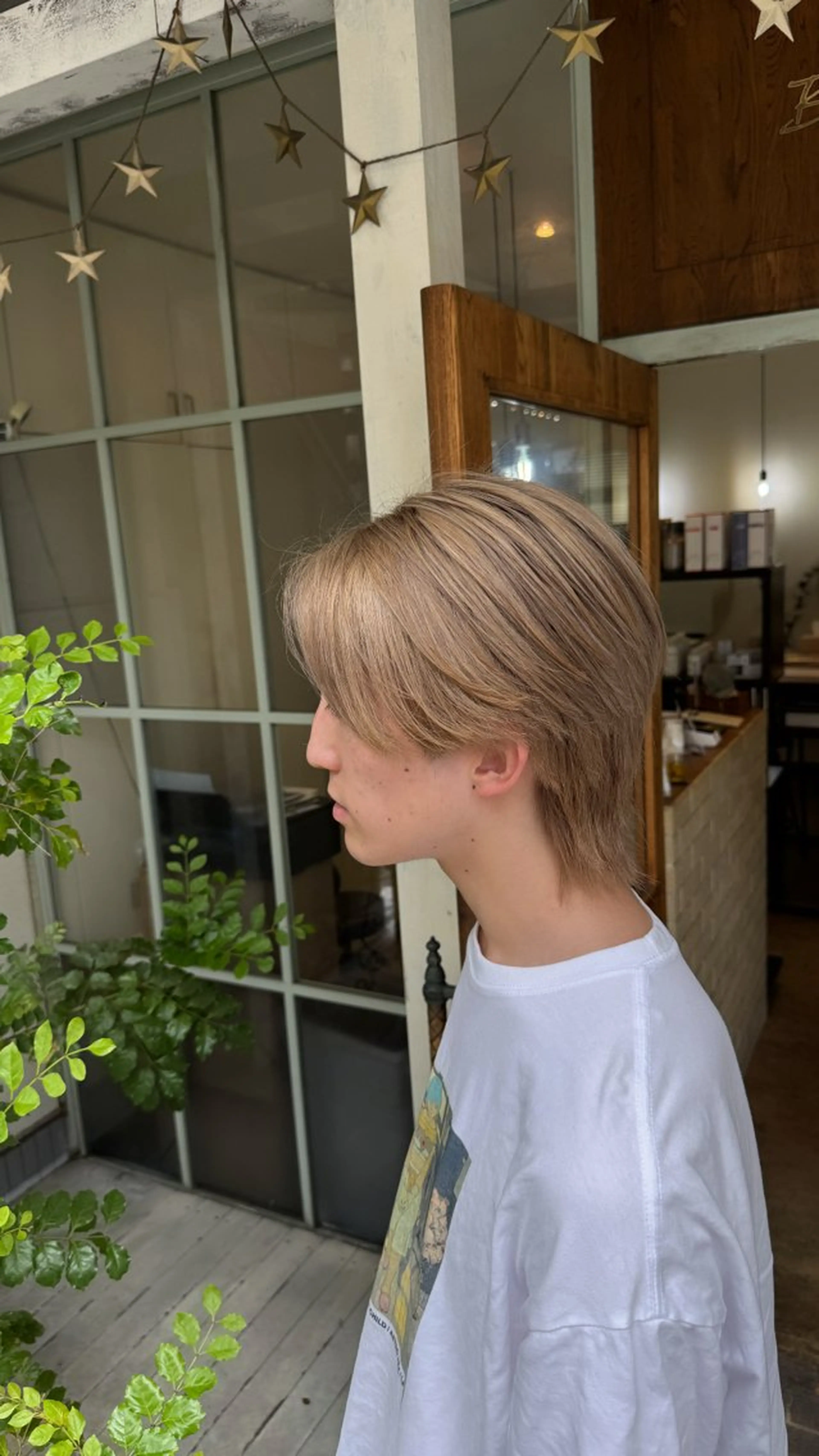 カラー メンズ ベージュカラー ミルクティーベージュ ブリーチ無しダブル カラー特化/🫧中村のヘアスタイル