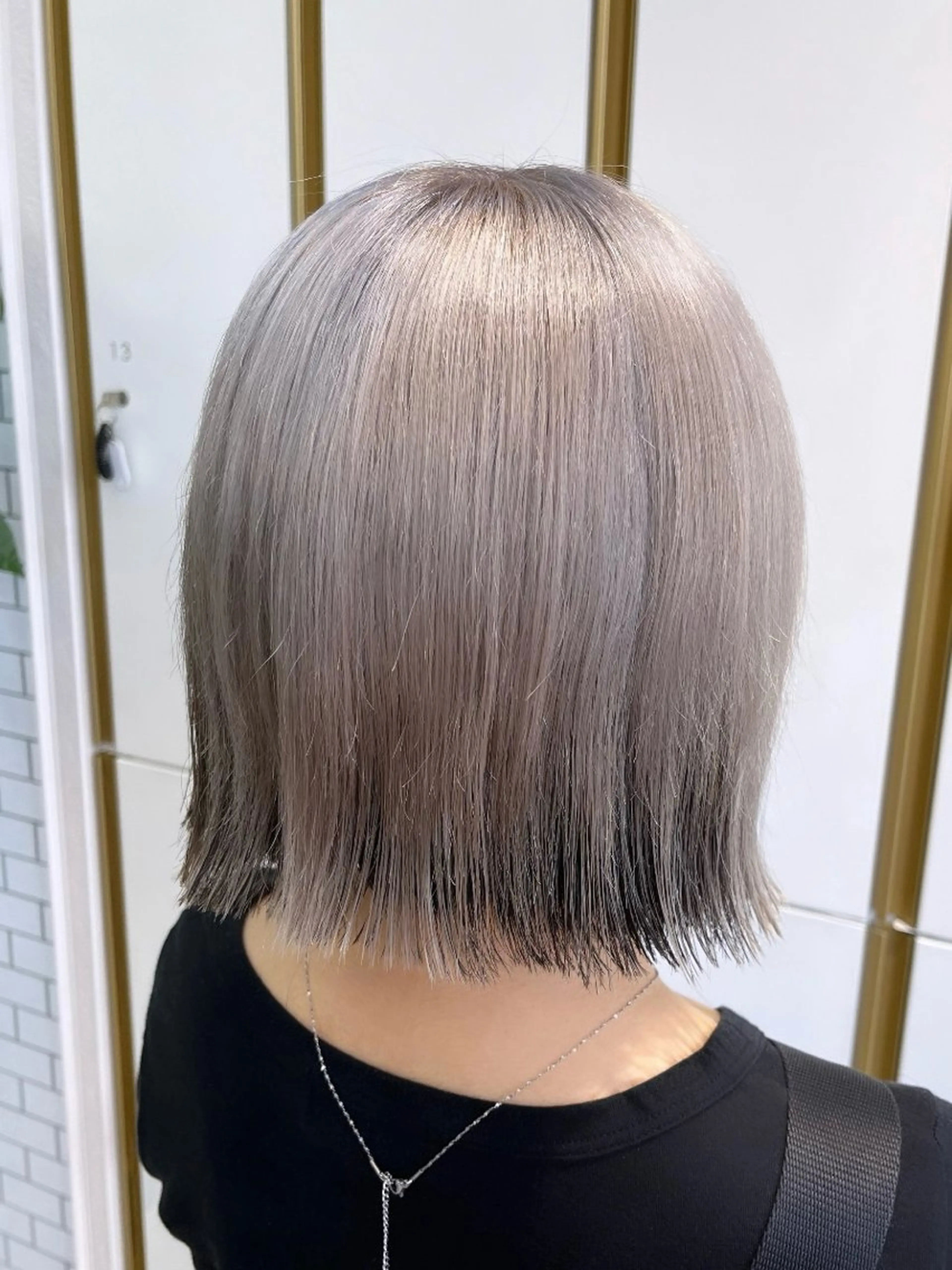 カラー ブリーチ シルバー ホワイトシルバー ミユウ🌼ブリーチ / ダブルカラーのヘアスタイル