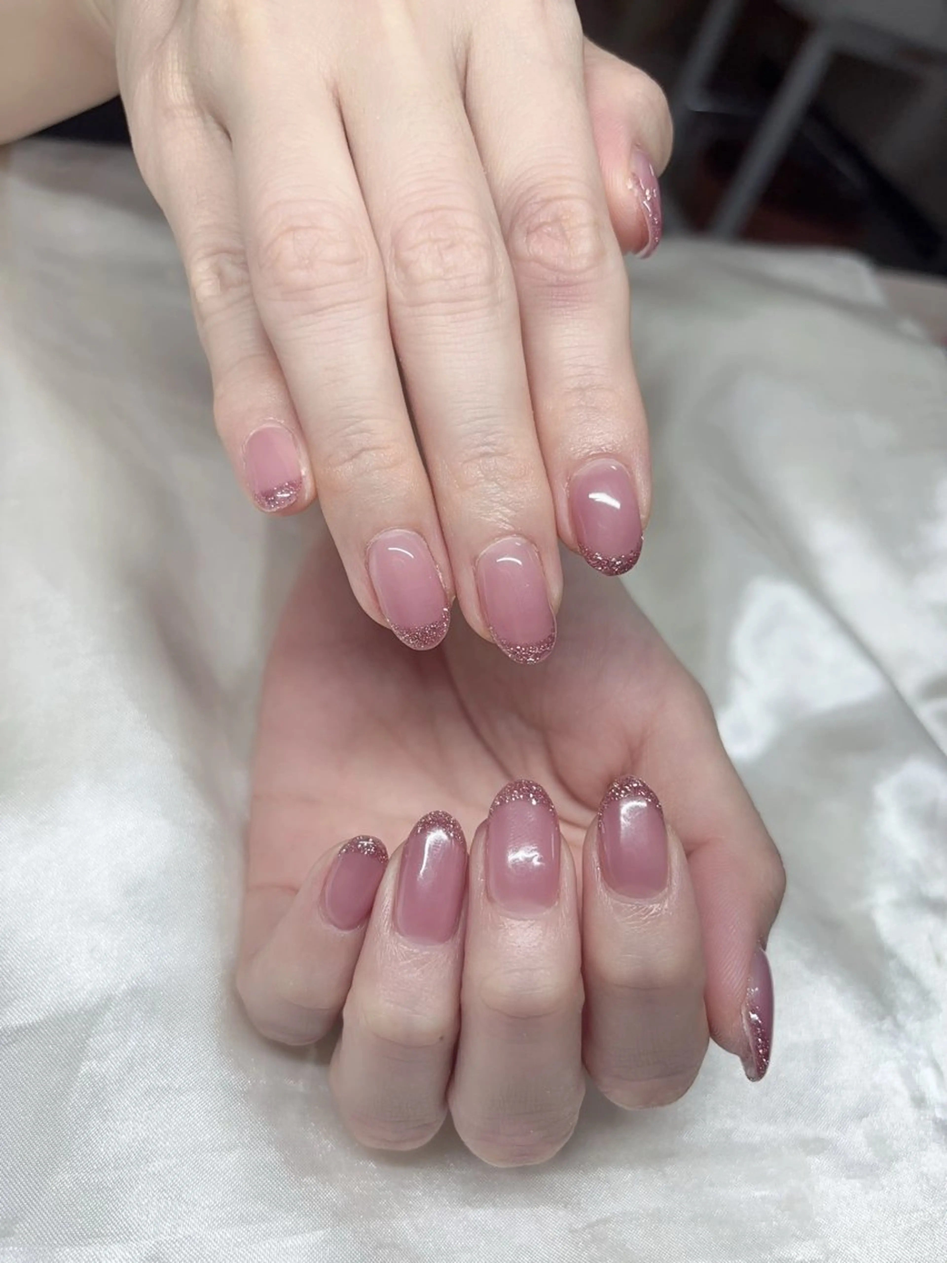 ネイル 韓国ネイル 持ち込み ニュアンスネイル ネイルチップ ハンドネイル TABI ANA.CHUOのネイルデザイン