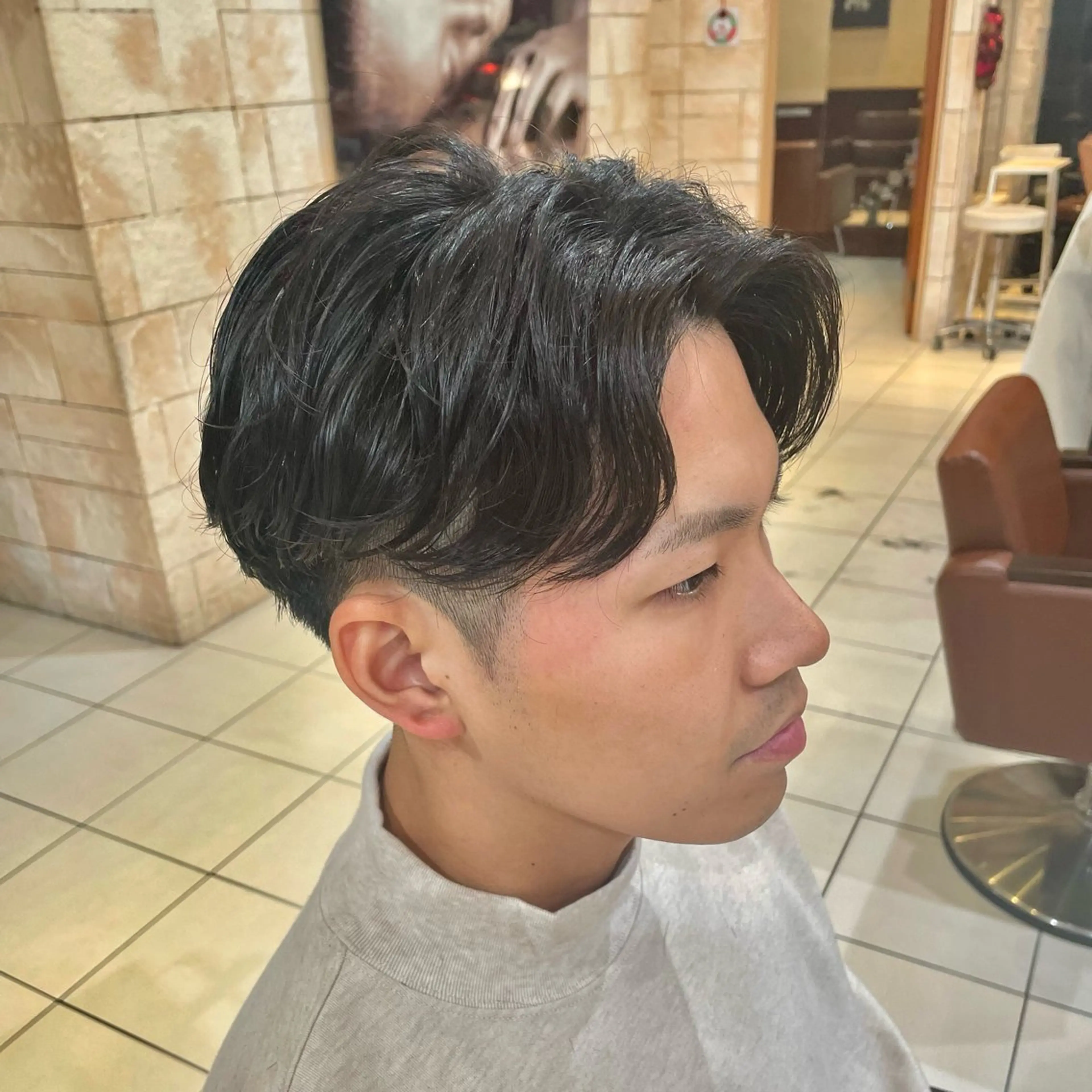 ショート パーマ メンズ 縮毛矯正 すげさやか ✨メンズカットパーマのヘアスタイル