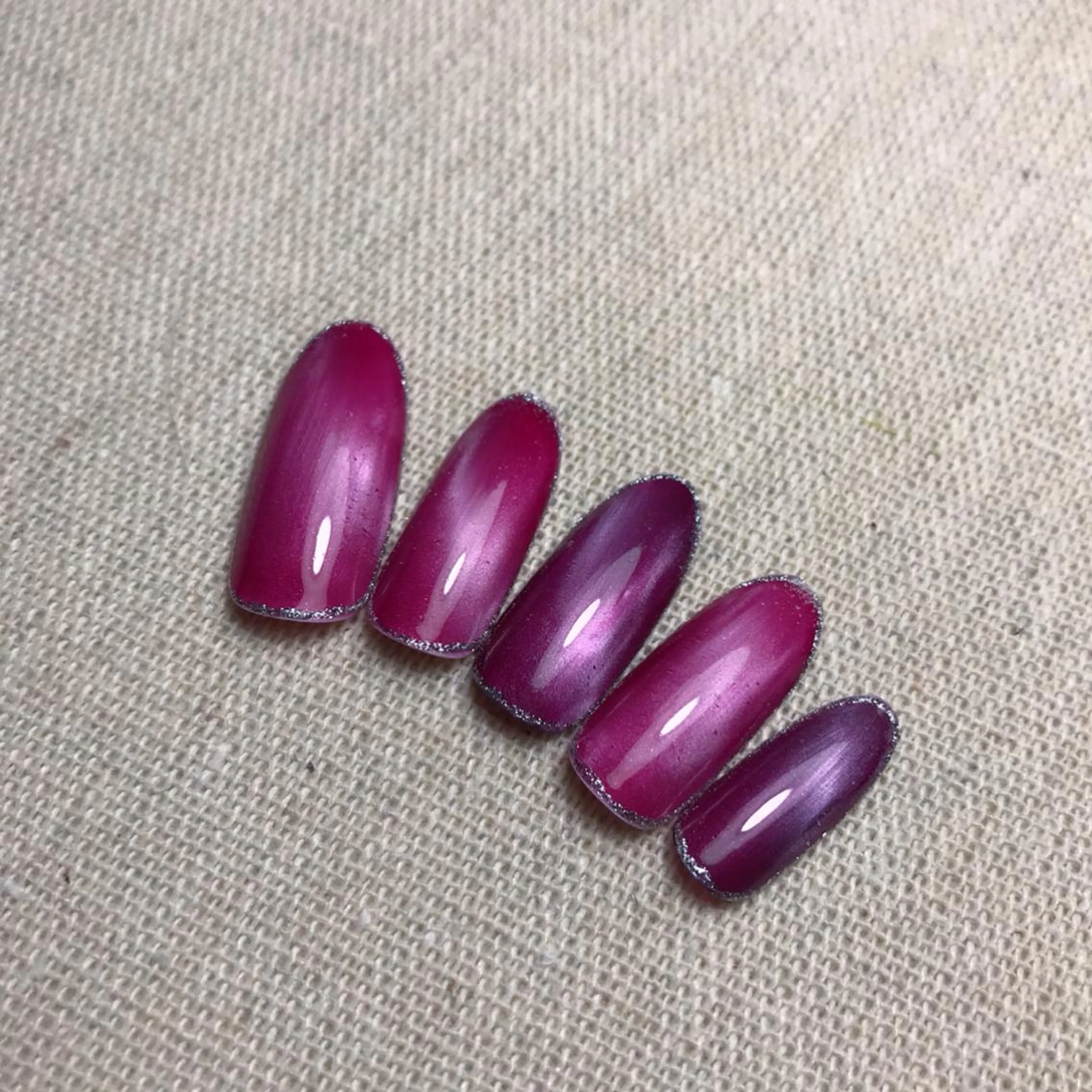 ネイル ジェルネイル マグネットネイル ハンドネイル 💅chainail _aiのネイルデザイン