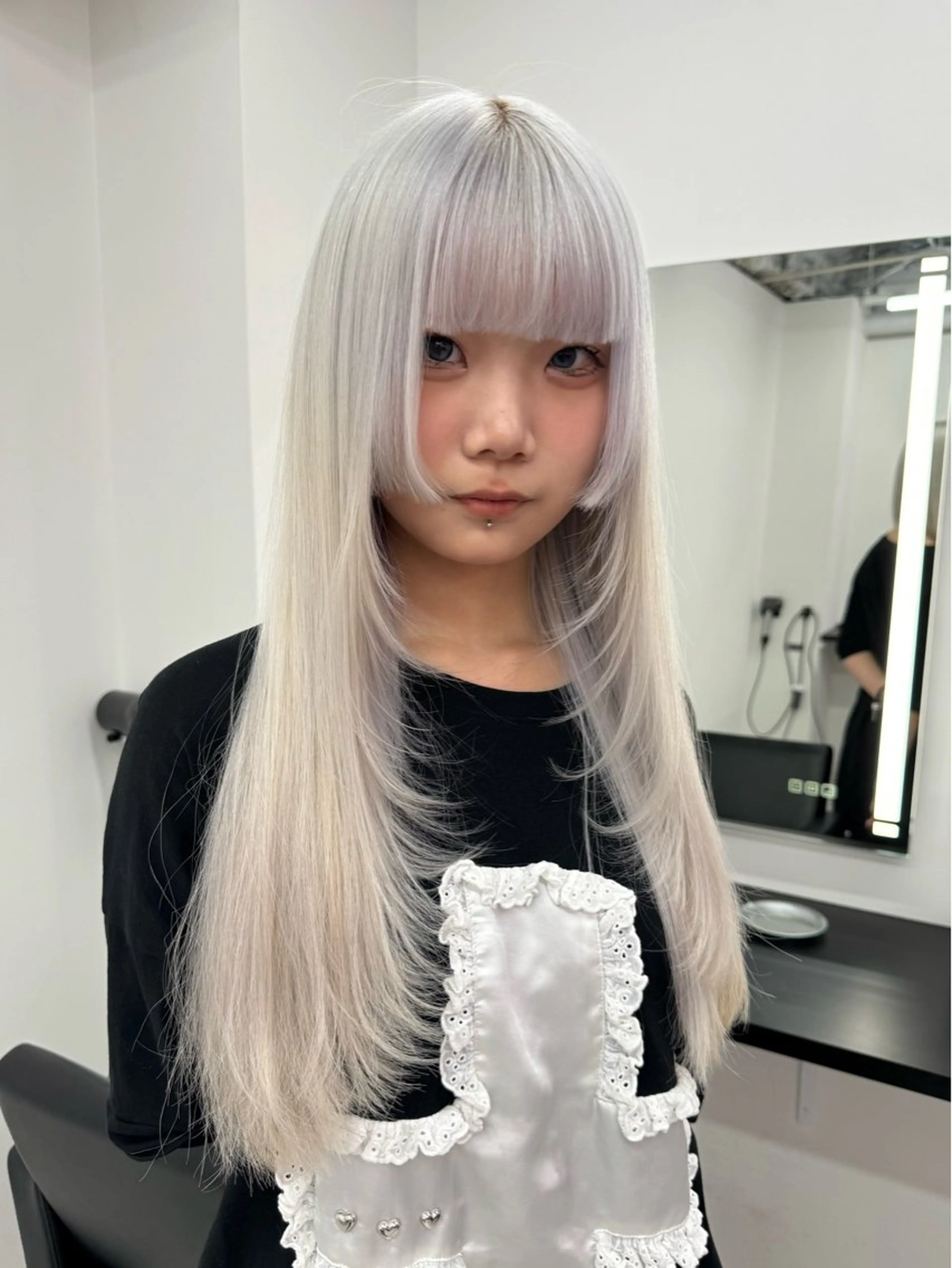 ロング ヘアカラー ヘアサロンEGO所属・ハイトーン/デザイン ⛓️mai🖤のヘアスタイル