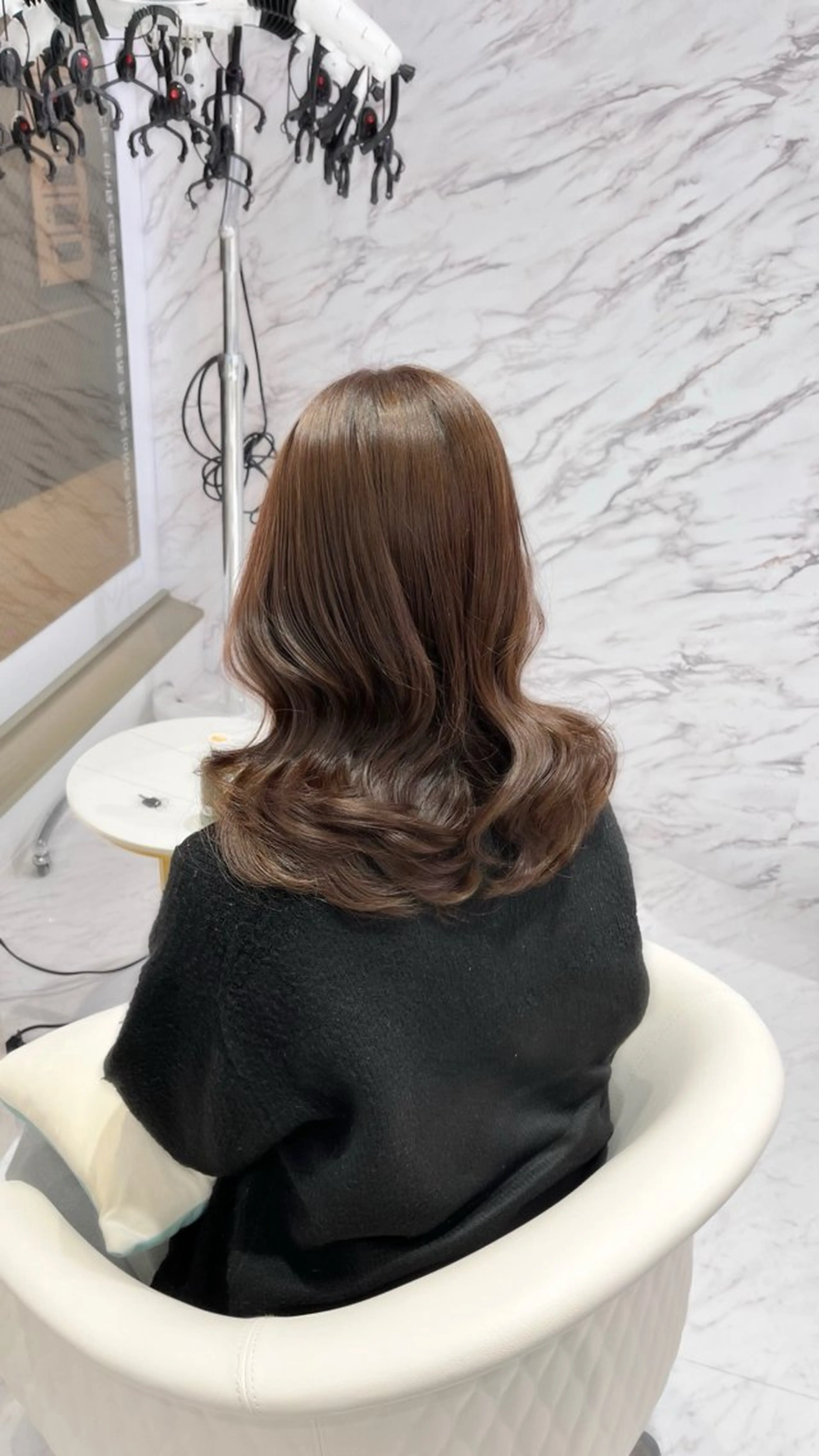 ロング カラー ベージュカラー 透明感カラー カット ヘアカラー トリートメント 名駅/大人韓国ヘア 艶カラー/Rihoのヘアスタイル