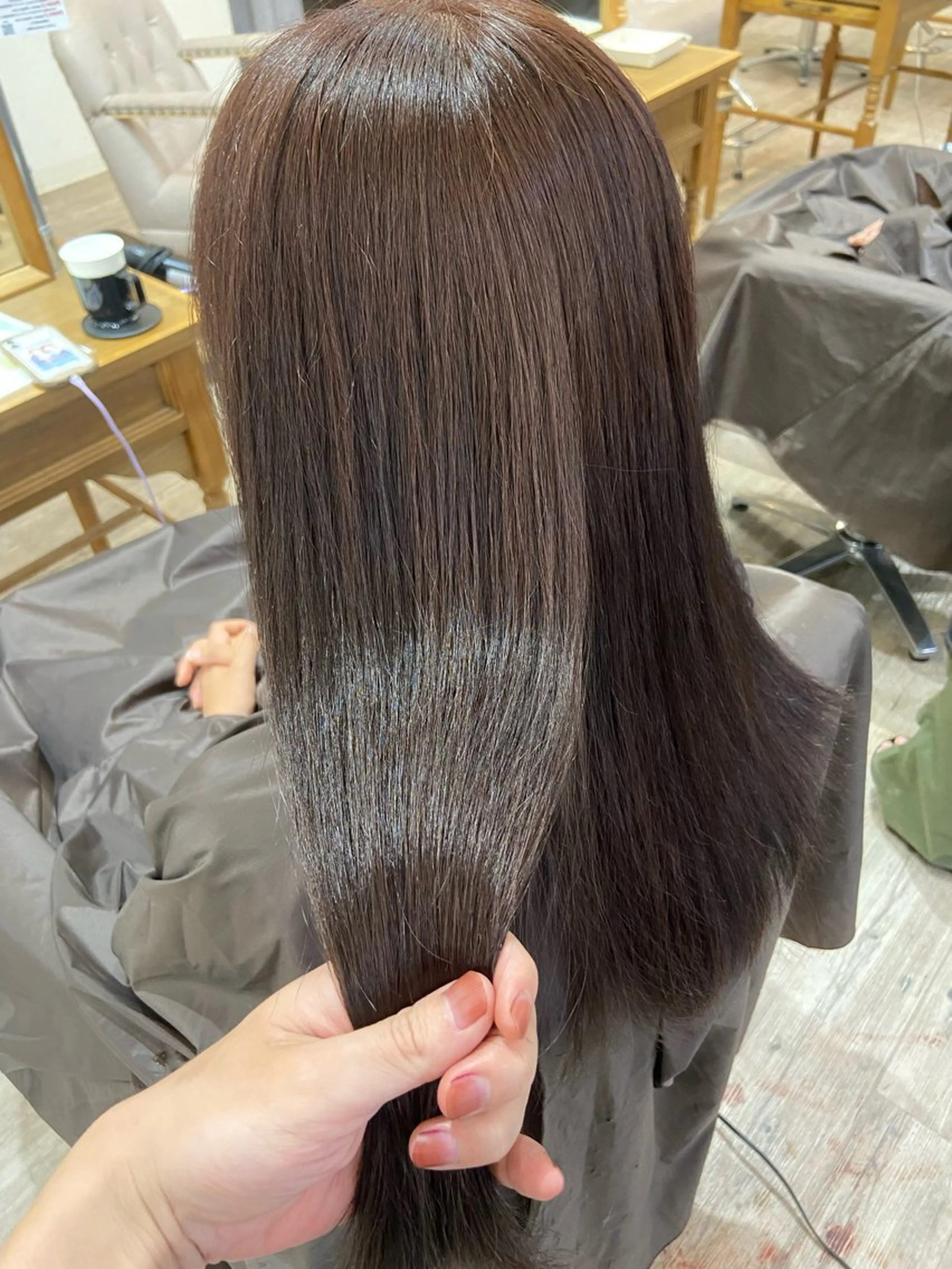 セミロング トリートメント トリートメント 艶髪育成サロン 京橋　shinのヘアスタイル