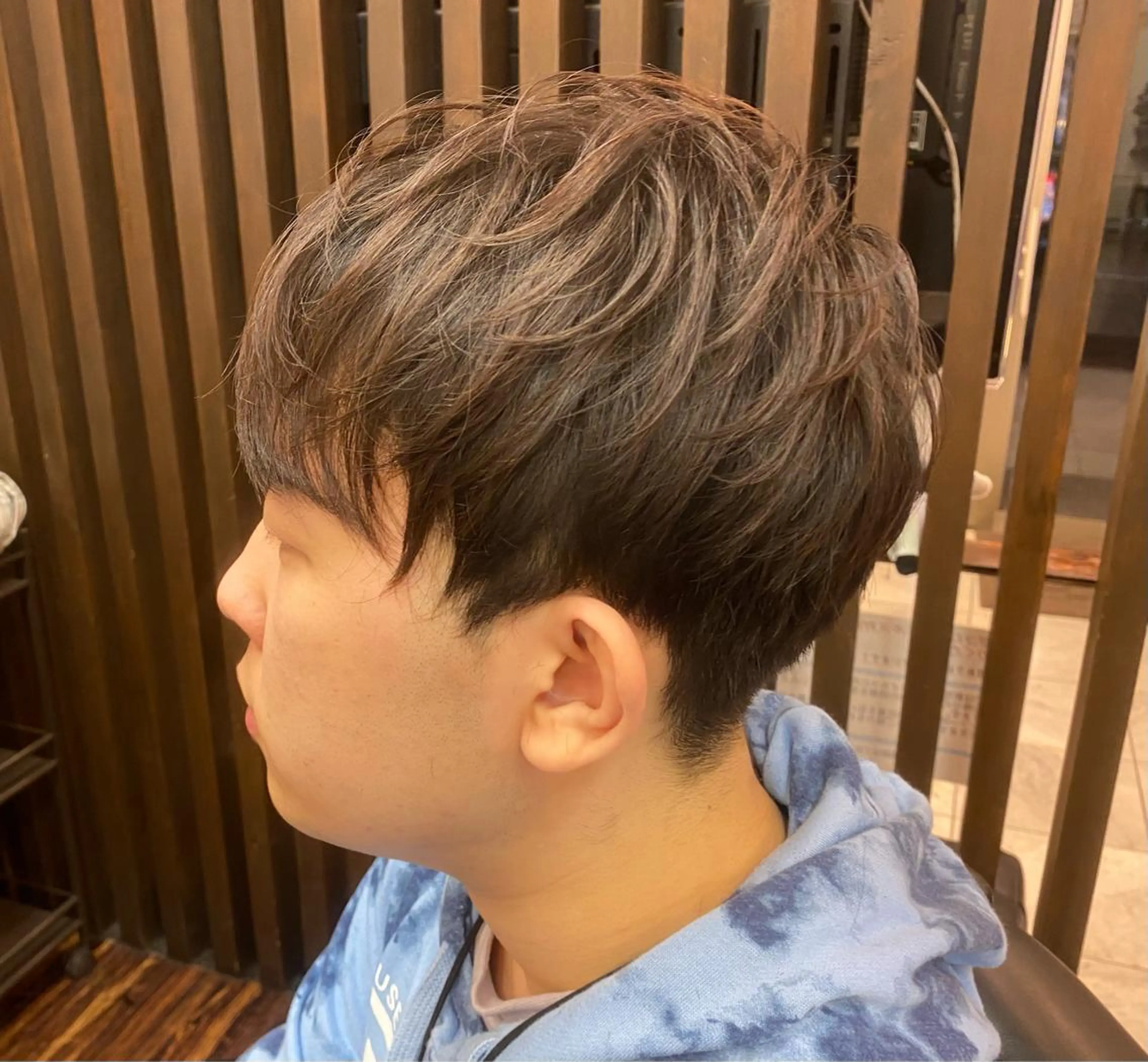 ショート メンズ マッシュ 学生（メンズ向け） ツーブロック 学生 カット 山口 拓己のヘアスタイル