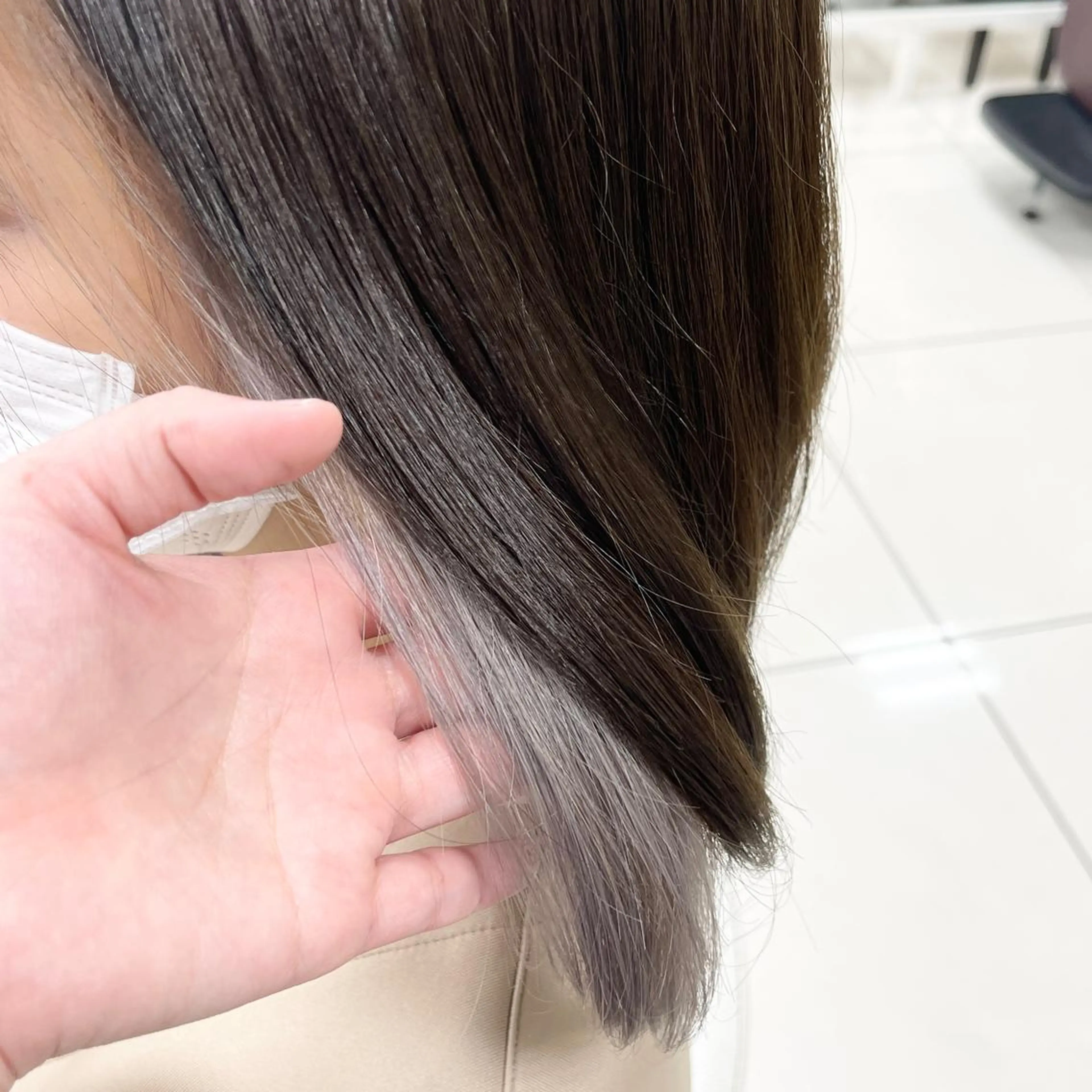 ロング カラー カット ヘアカラー トリートメント 藤原 亜美🤍のヘアスタイル