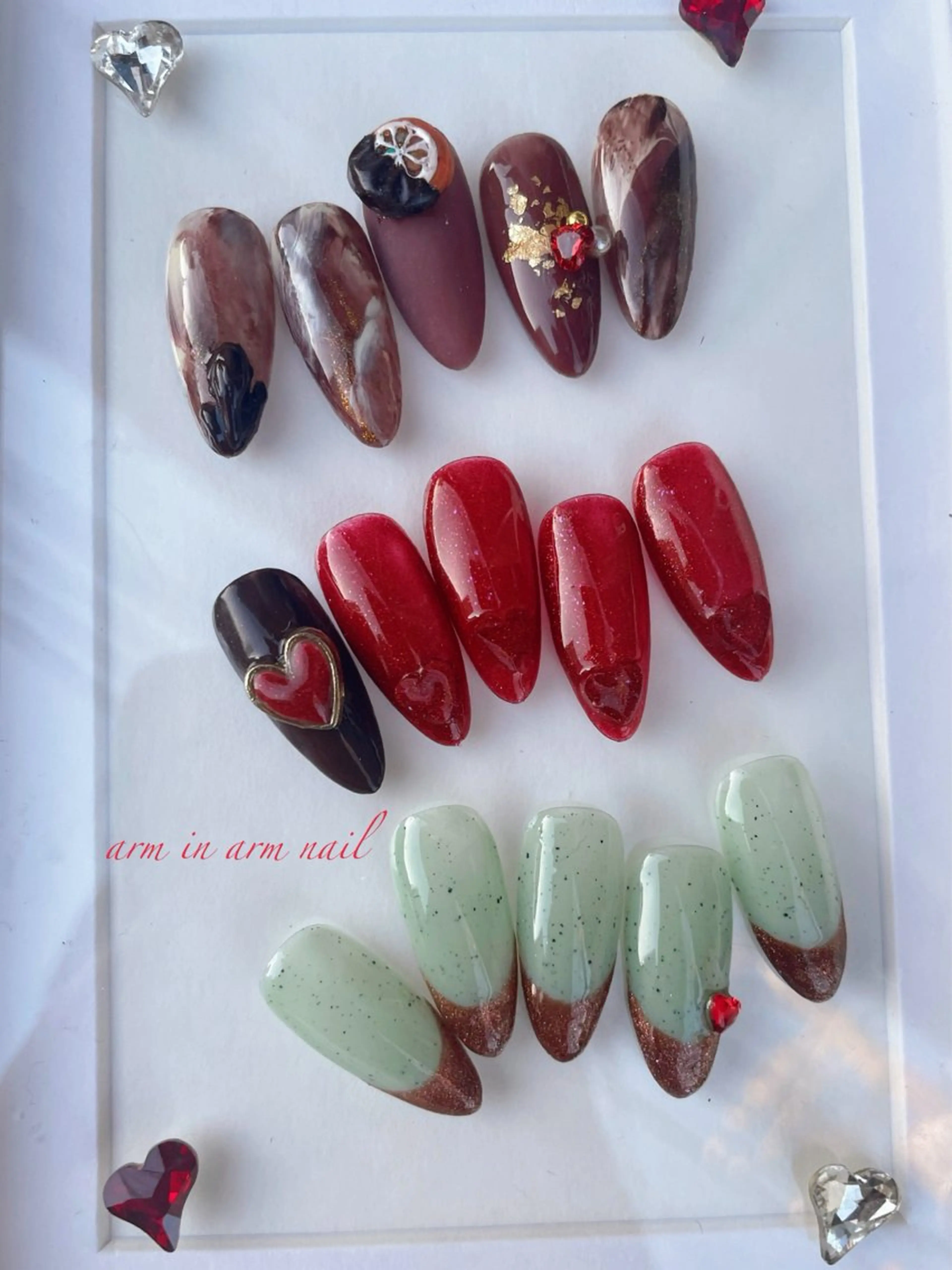 ネイル arm in arm ︎✿Yamamotoのマツエク・マツパデザイン