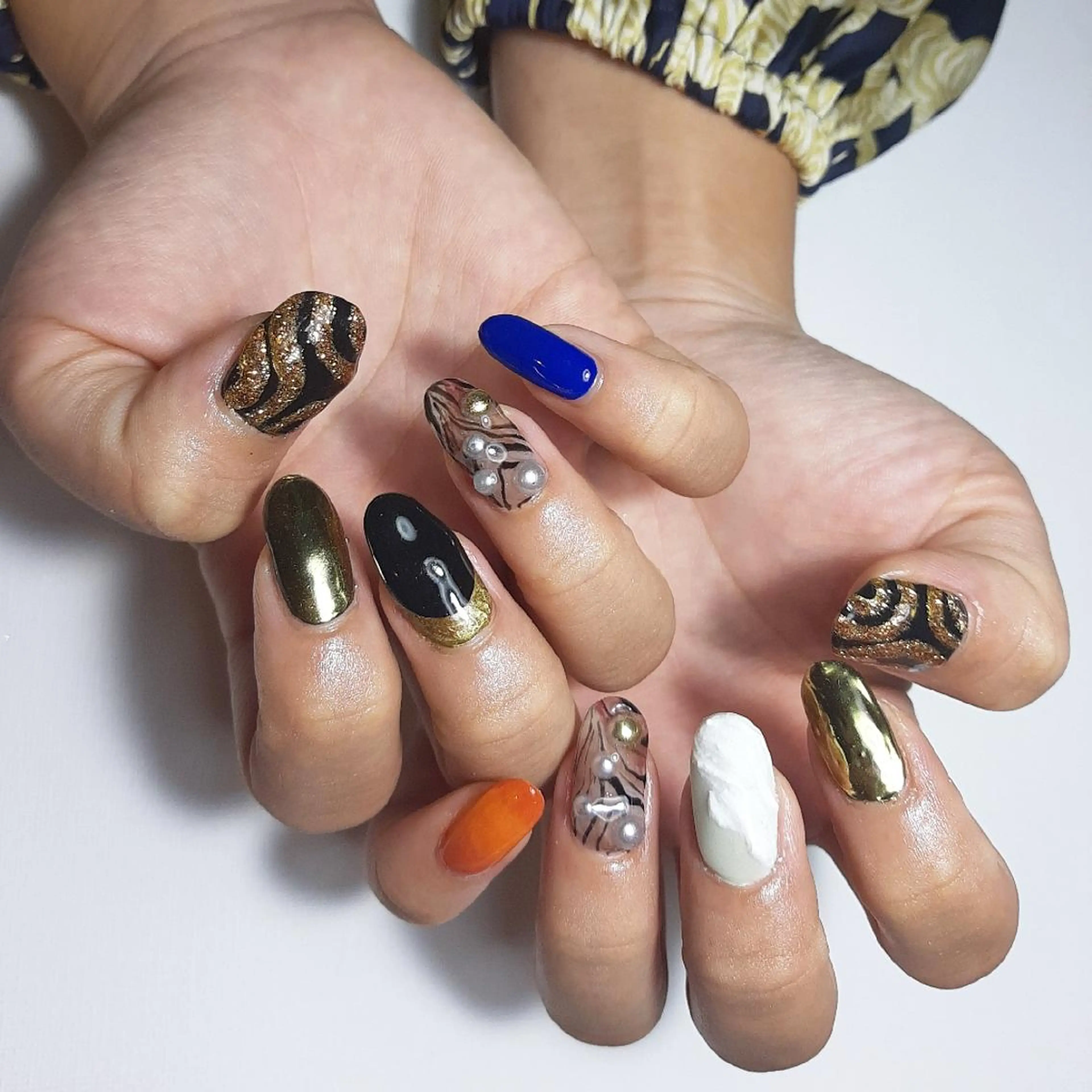 ネイル 成人式 ニュアンスネイル owlnail /持込みデザイン専門のネイルデザイン