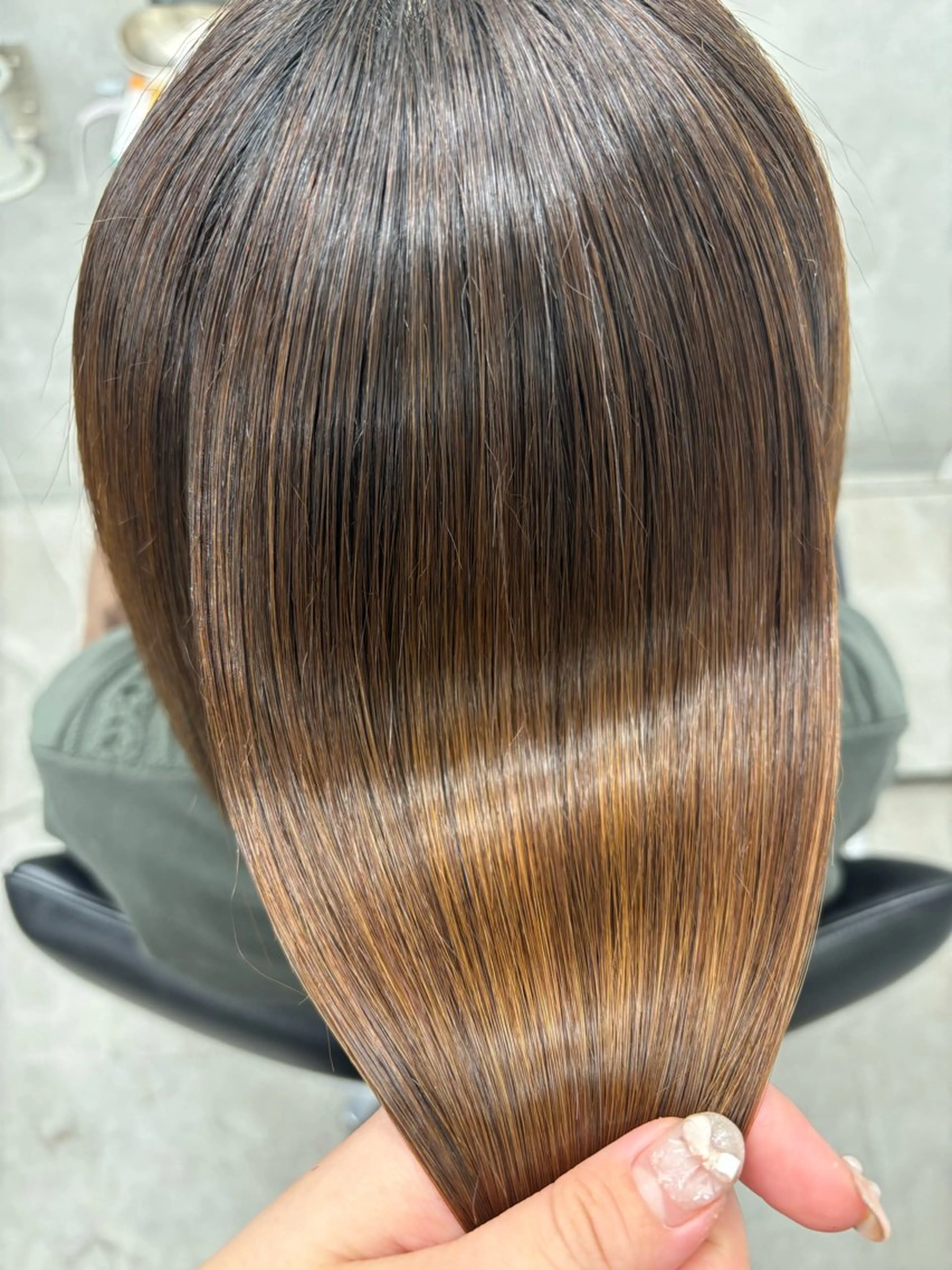 ミディアム 髪質改善 縮毛矯正 すぐ巻ける縮毛矯正 🍀勝倉　麗のヘアスタイル