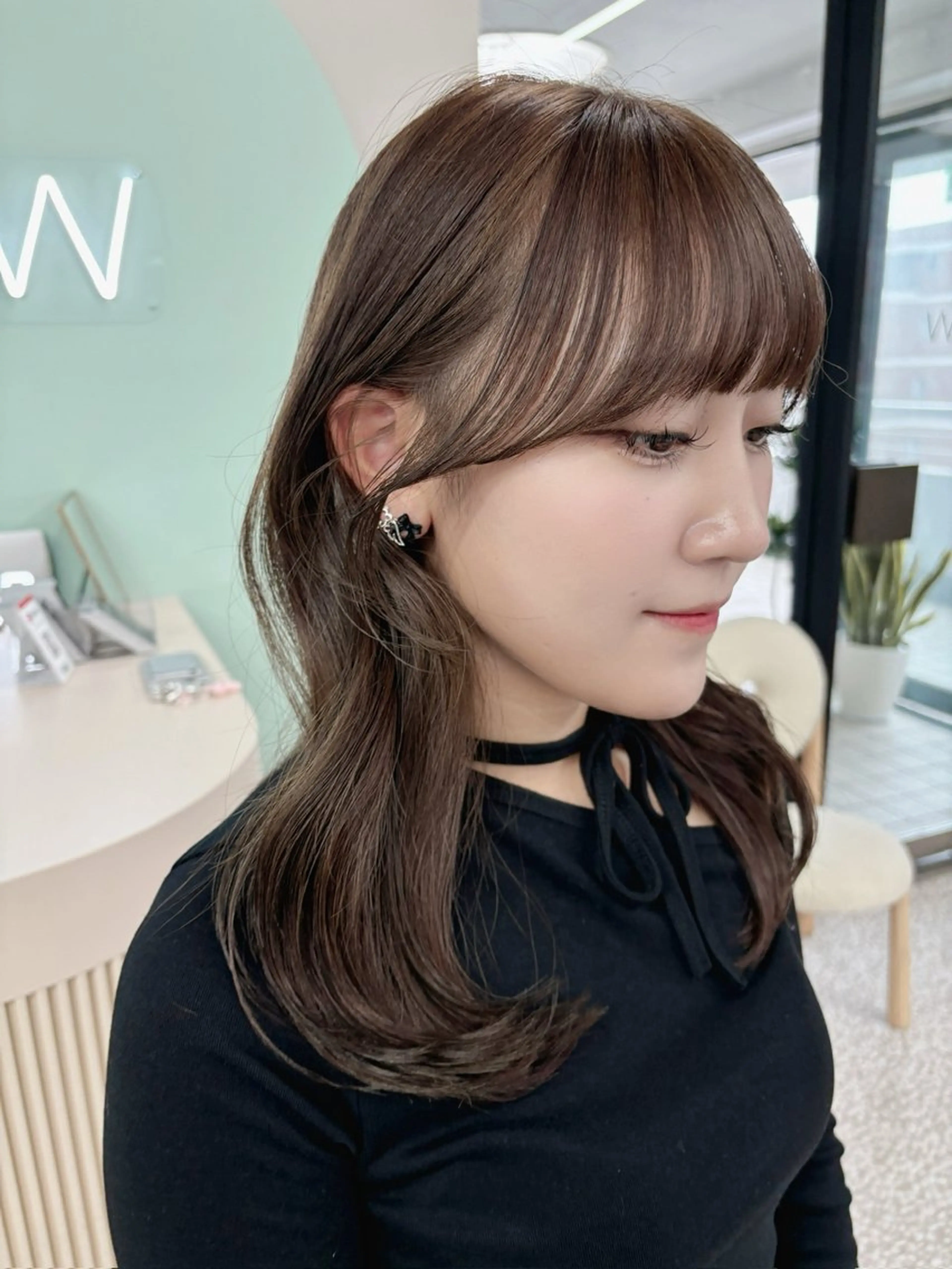 結んでもおろしてもかわいい💖【顔周りカット】スタイリングレクチャー付き✩︎⡱の写真