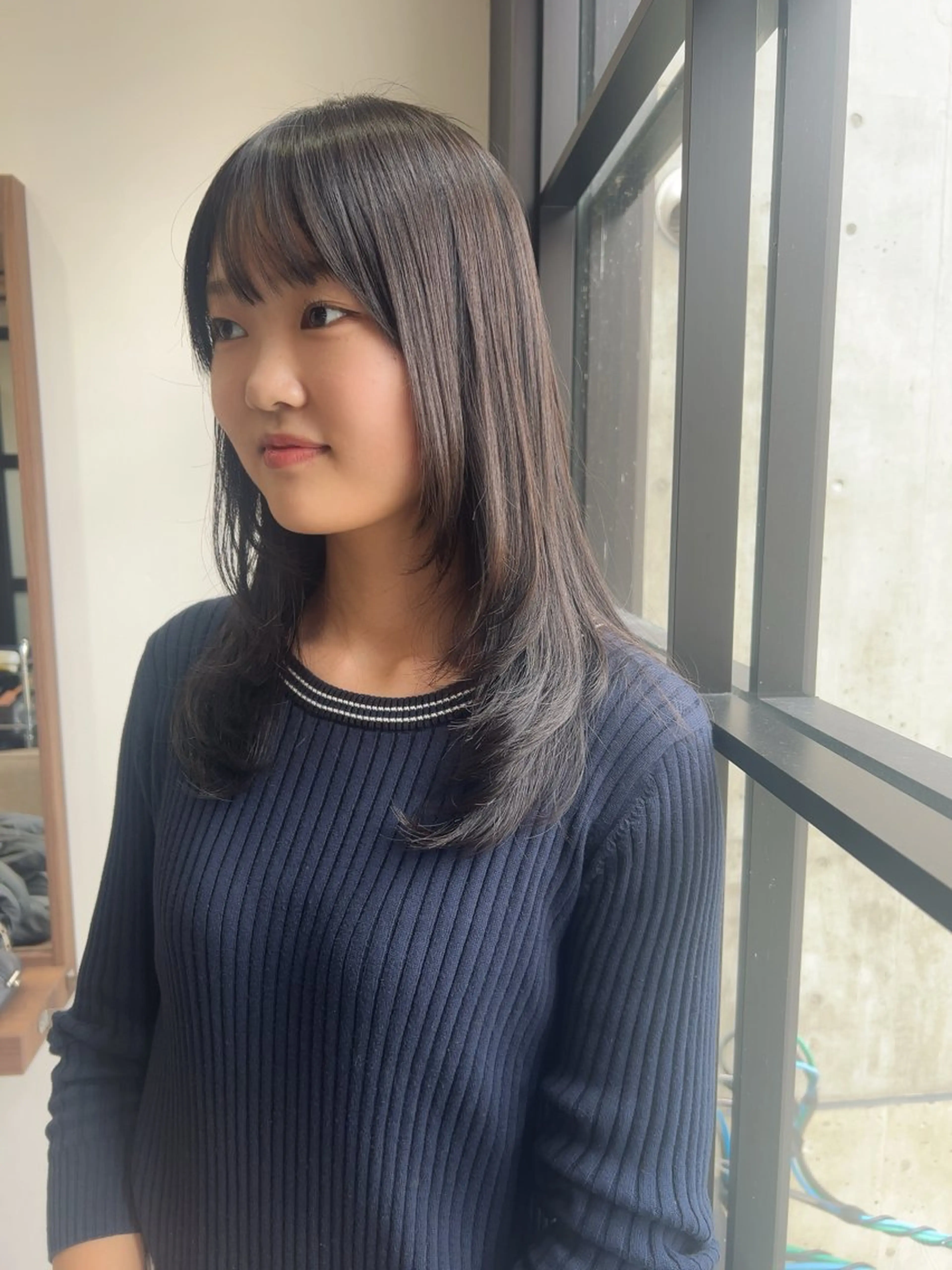 ロング カット ヘアカラー 縮毛矯正 レイヤー/韓国/ ハッシュ/高田翼のヘアスタイル