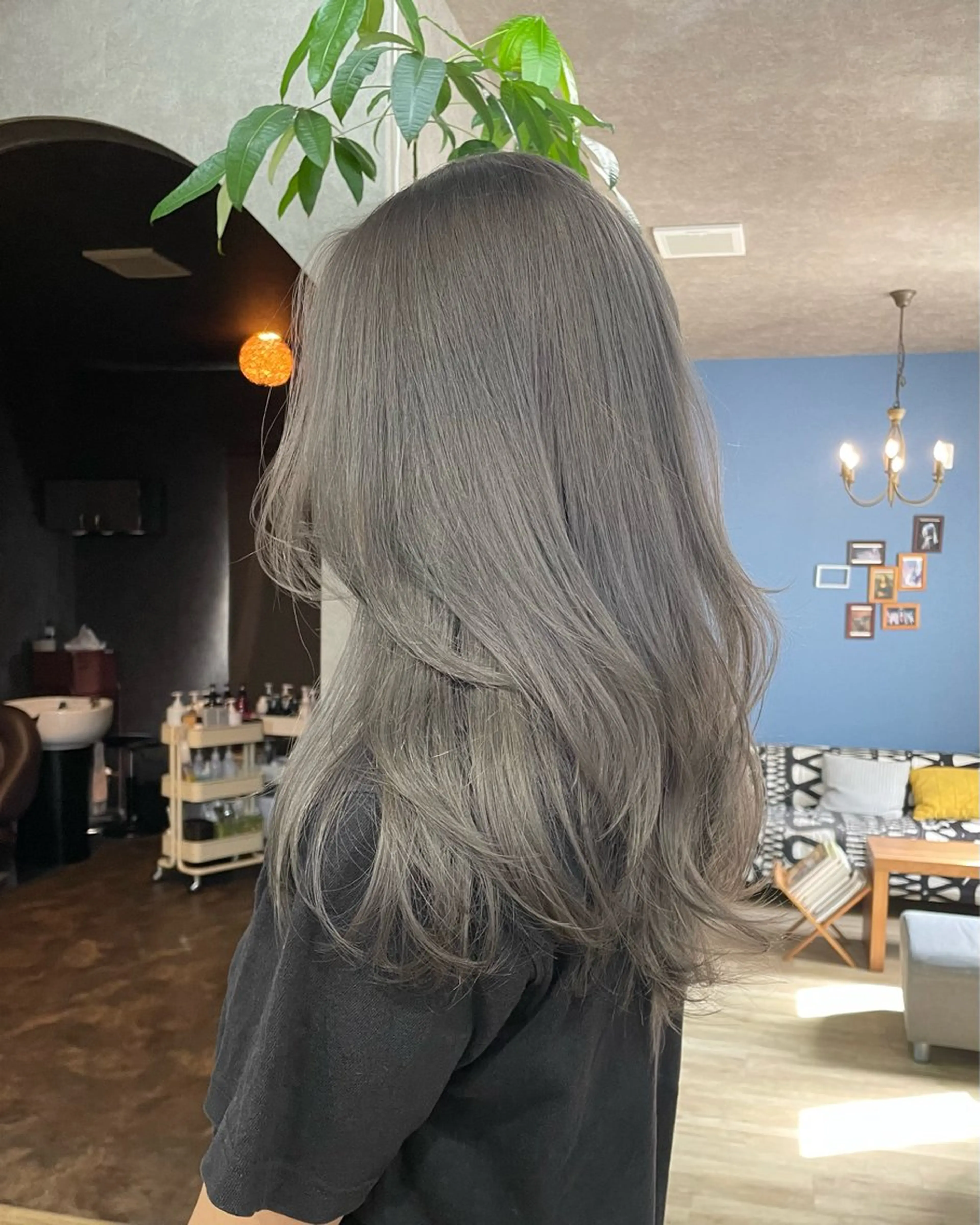 ケアカラー＋トリートメント＋プチスパ付きの写真