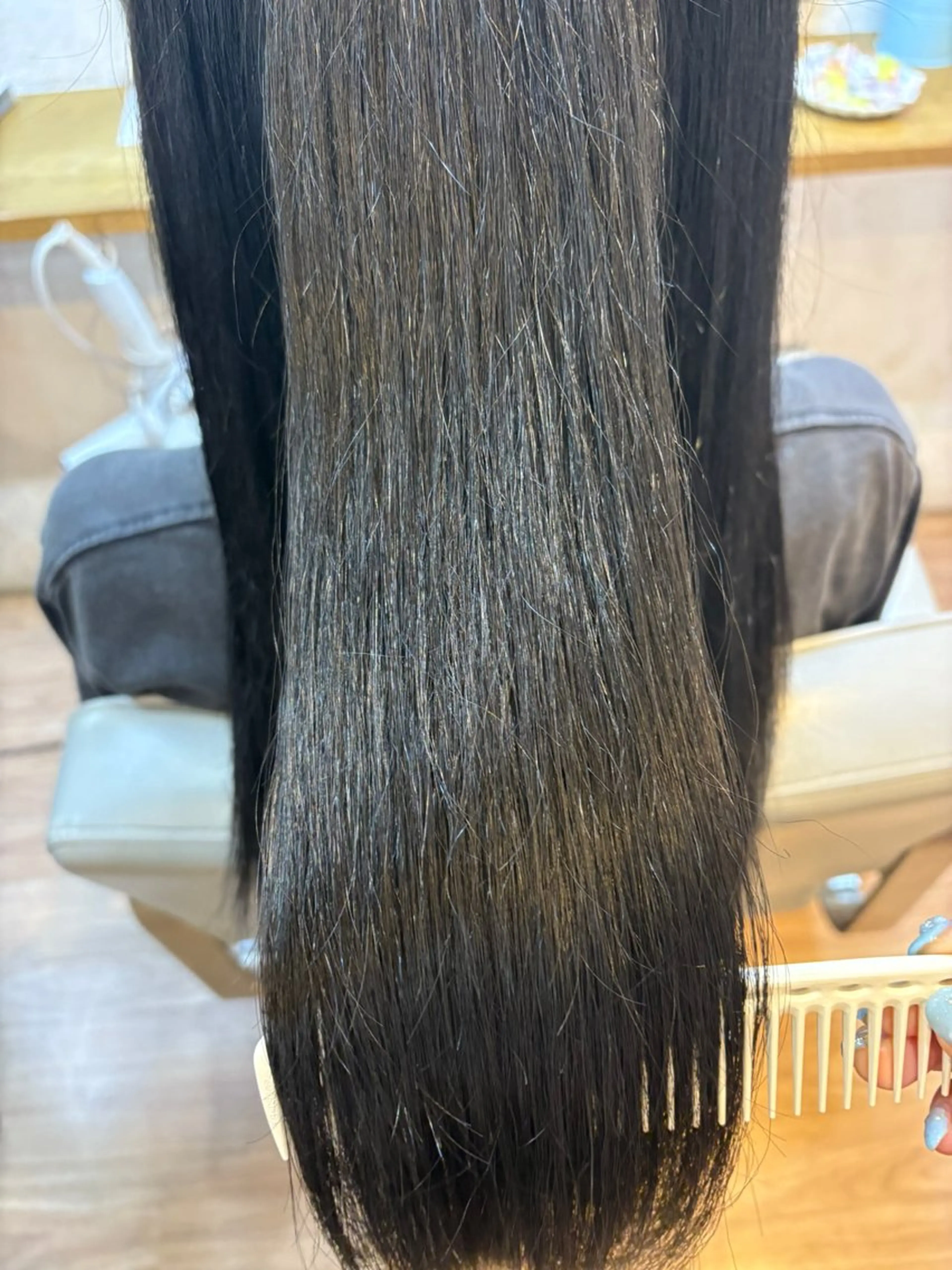 ロング ヘアカラー 韓国ヘアー🇰🇷 MIWAのヘアスタイル