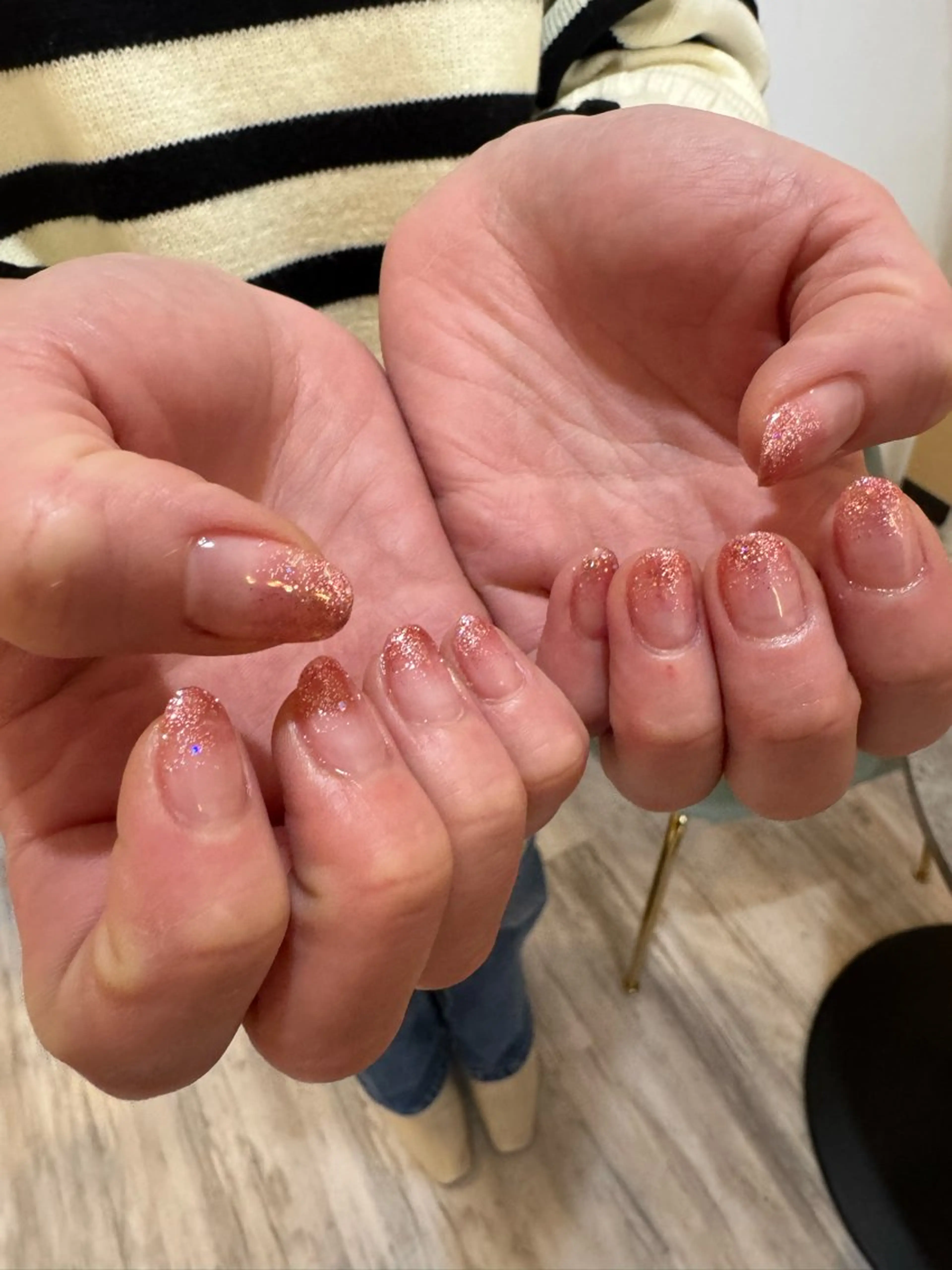 ラメグラデーションの写真