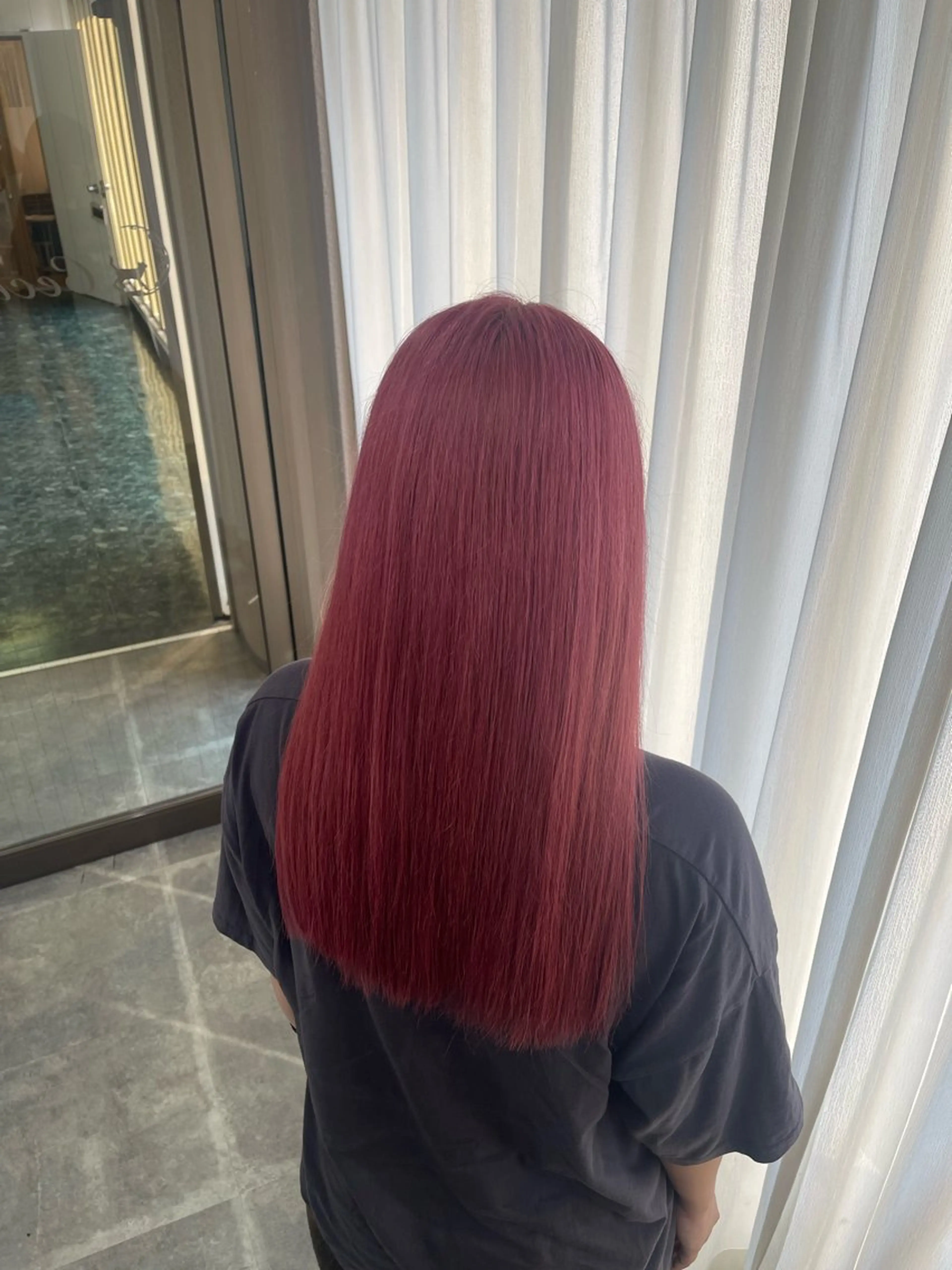 ロング カラー ブリーチ ケアブリーチ デザインカラー ダブルカラー ピンクカラー ヘアカラー トリートメント ダブルカラー/ 髪質改善💎安藤のヘアスタイル