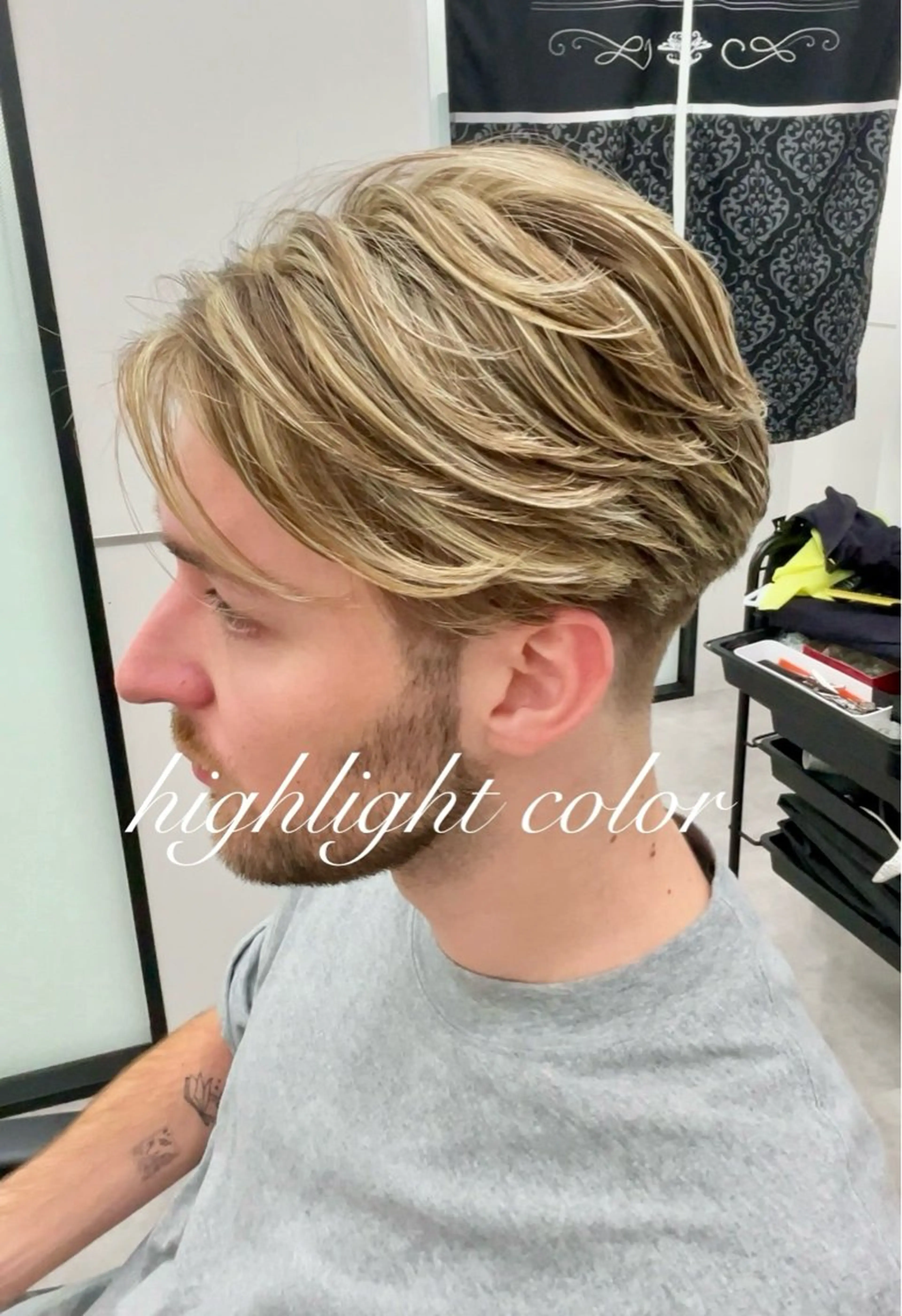 ミディアム カラー メンズ カット ヘアカラー トリートメント 💗大人艶×髪質改善 カラー💗AYAKIのヘアスタイル