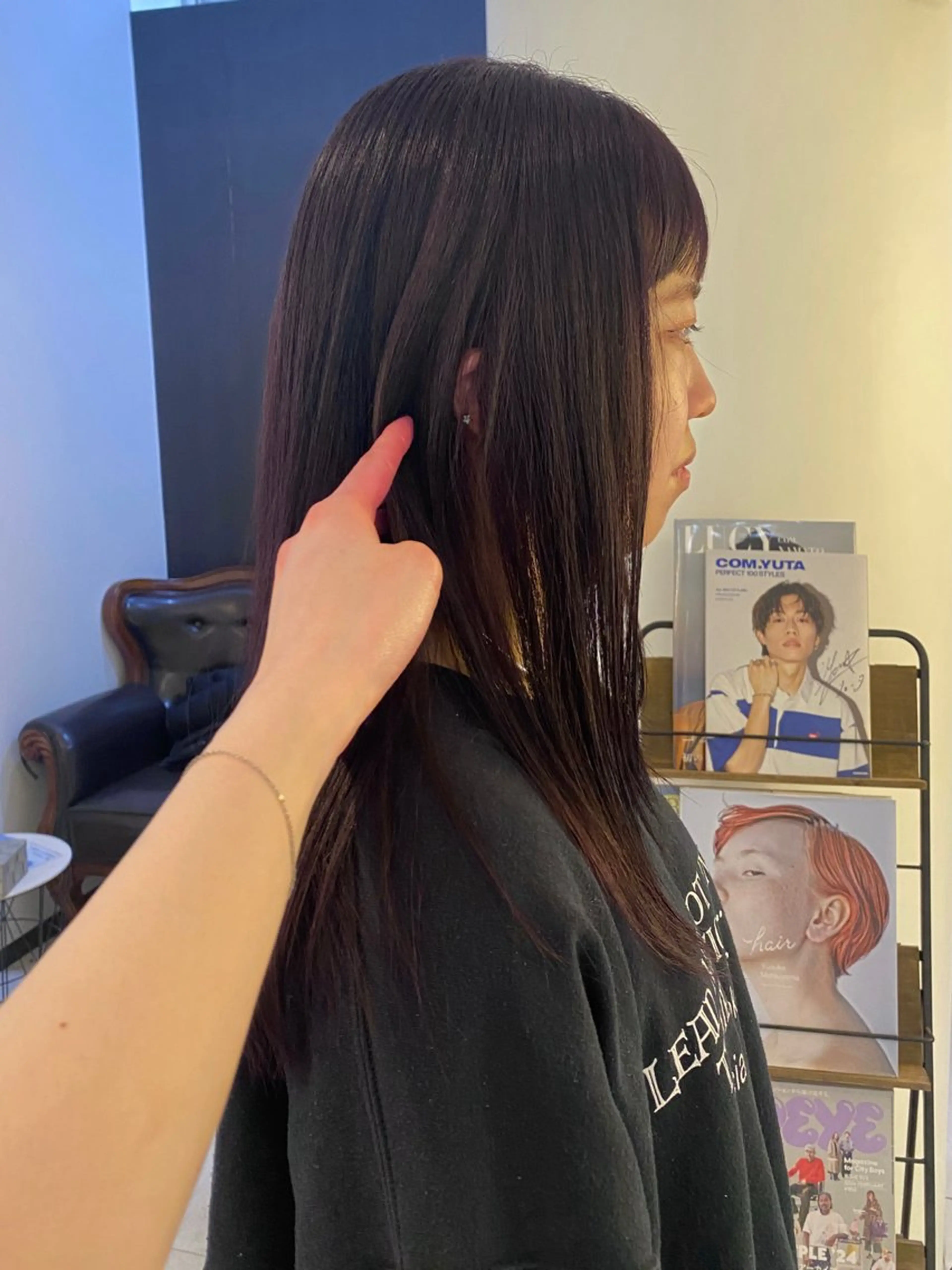 セミロング カラー ブリーチ ブリーチなしカラー カット ヘアカラー トリートメント mai / linoah˚✧のヘアスタイル