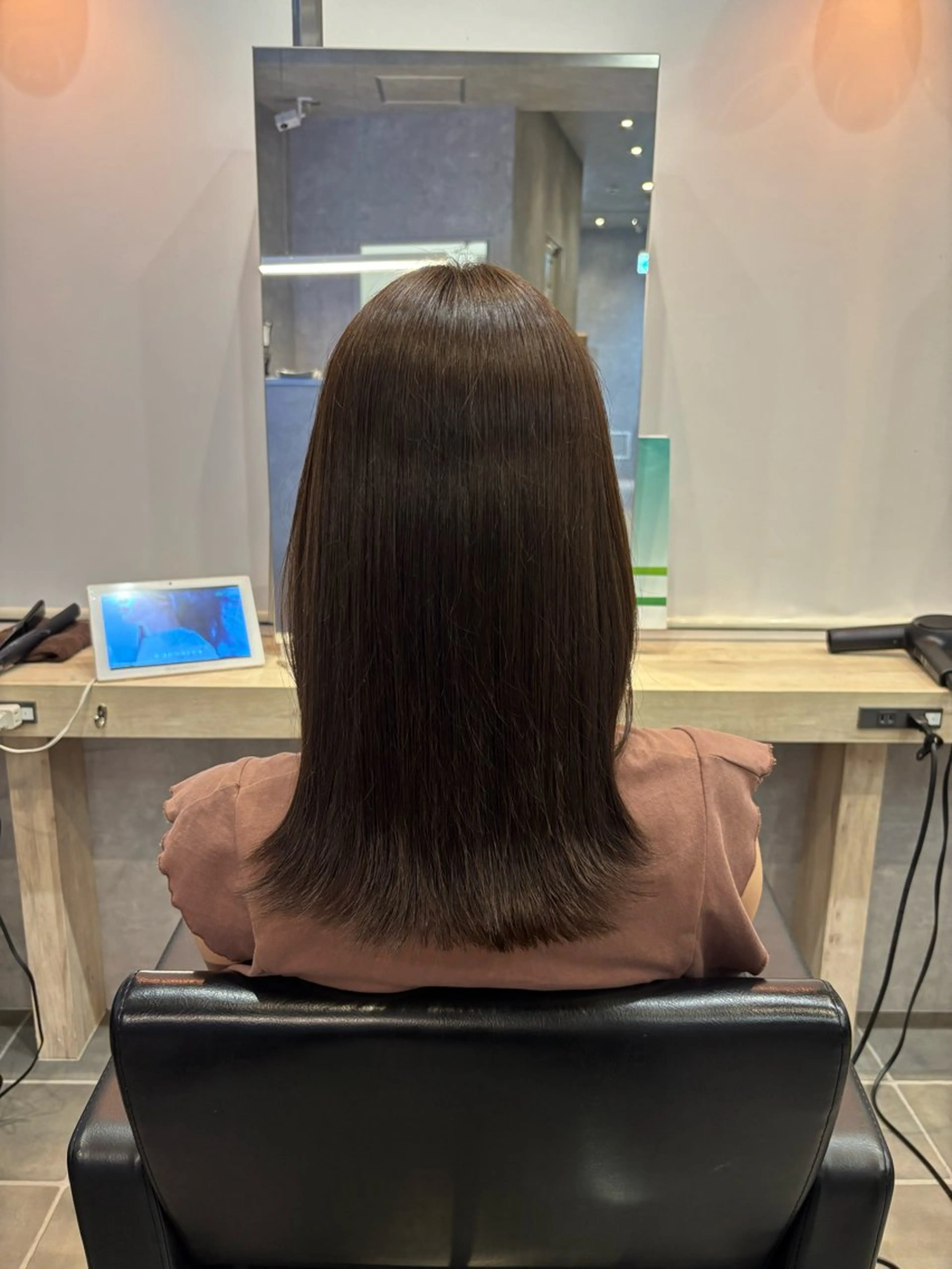 セミロング カラー ベージュカラー Agu 西台店 衣莉💫のヘアスタイル