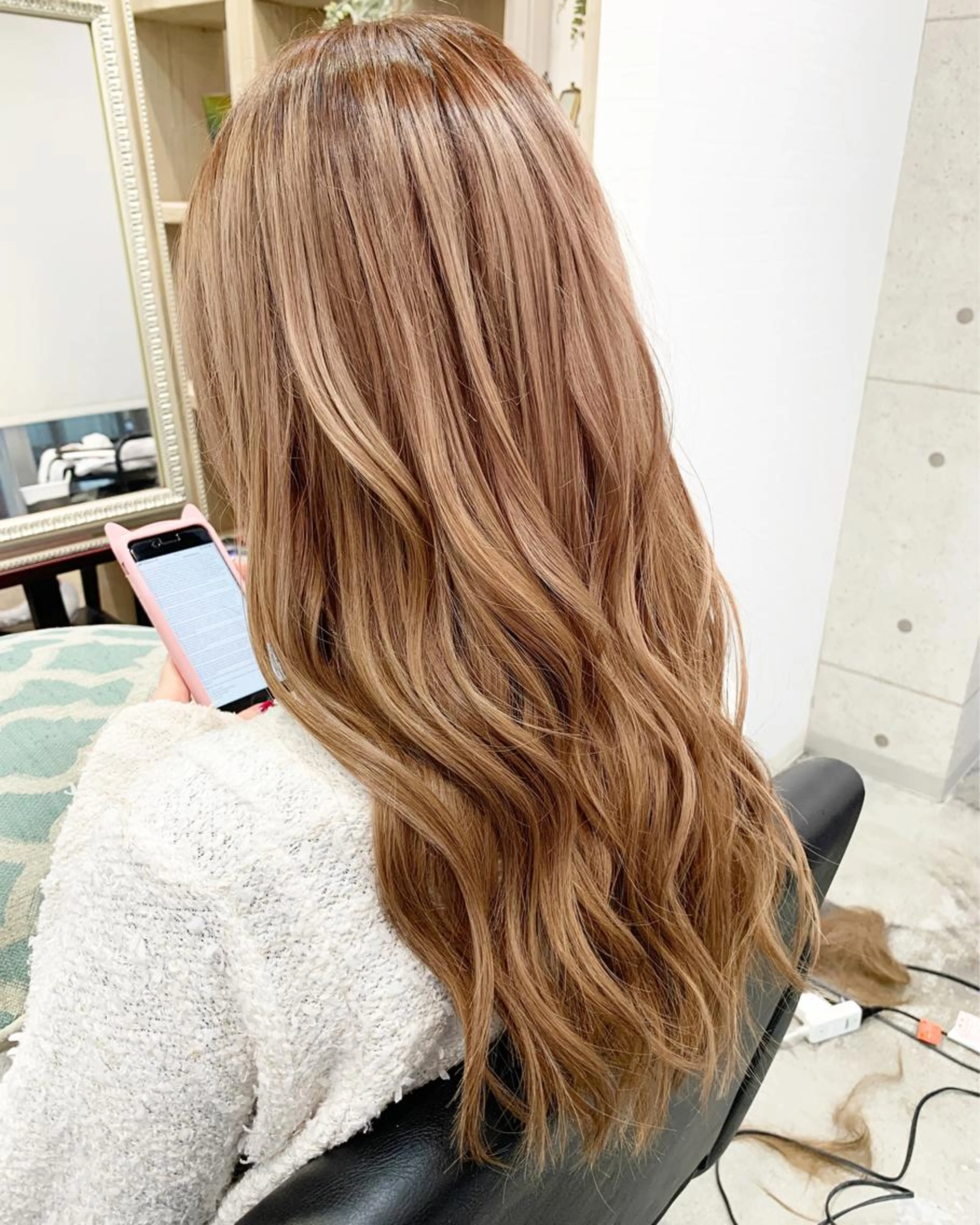 艶カラー＋3stepTR＋シールエクステ６０枚　￥22900の写真