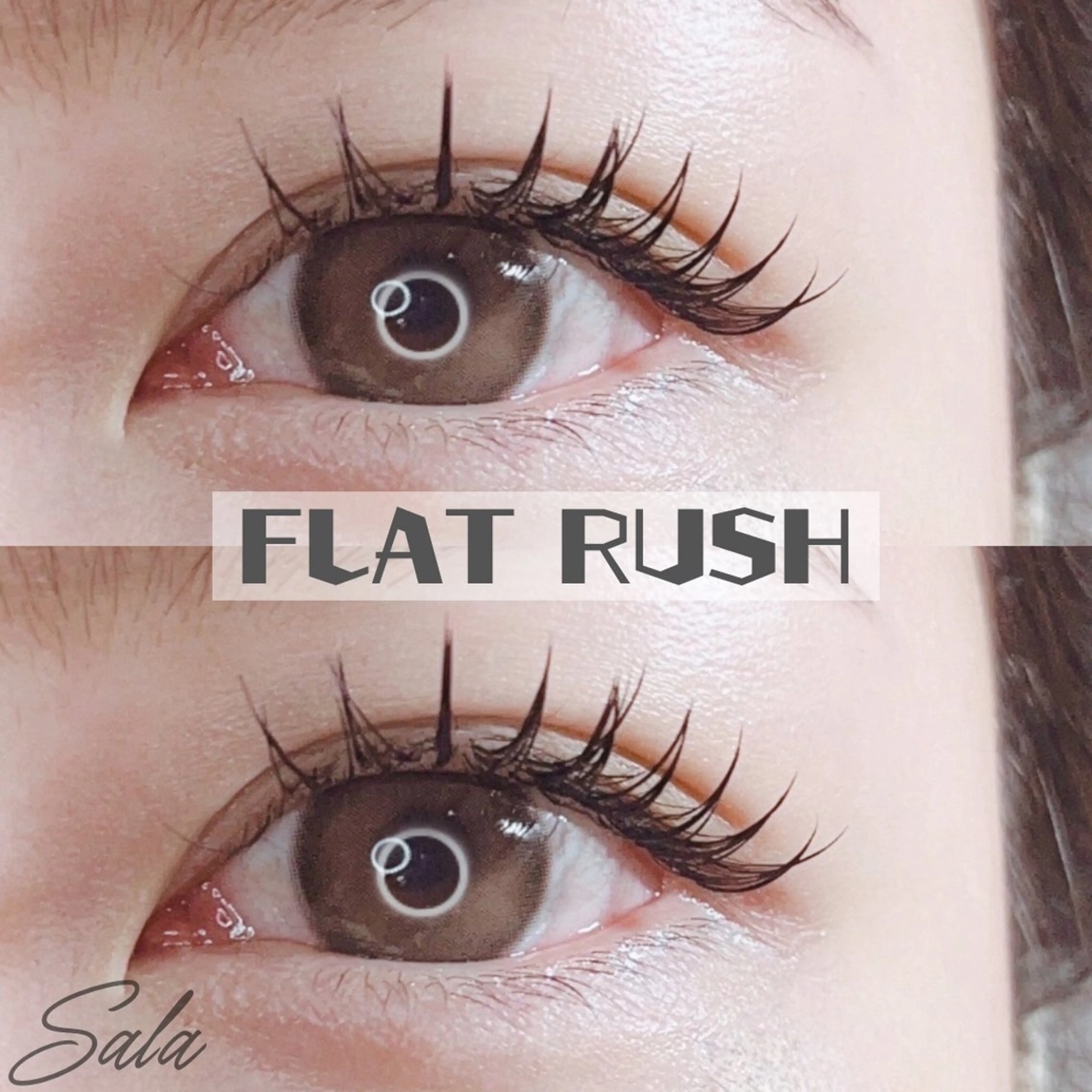 マツエク・マツパ 付け放題 フラットラッシュ トータルビューティー サロンSalaのマツエク・マツパデザイン