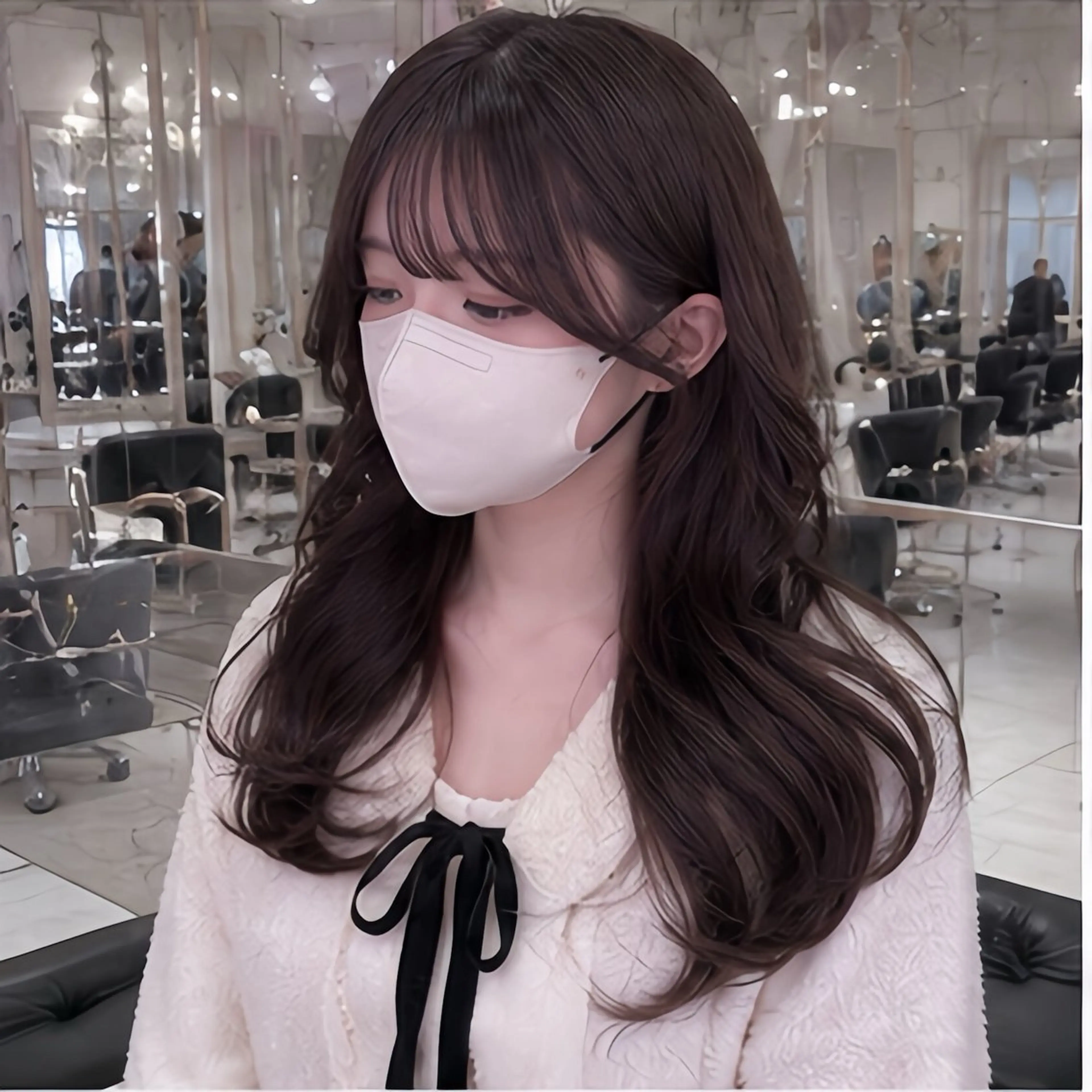 【🉐ミニモ学割🉐】ワンカラー×前髪お顔周りカット×高保湿超音波トリートメント✨の写真