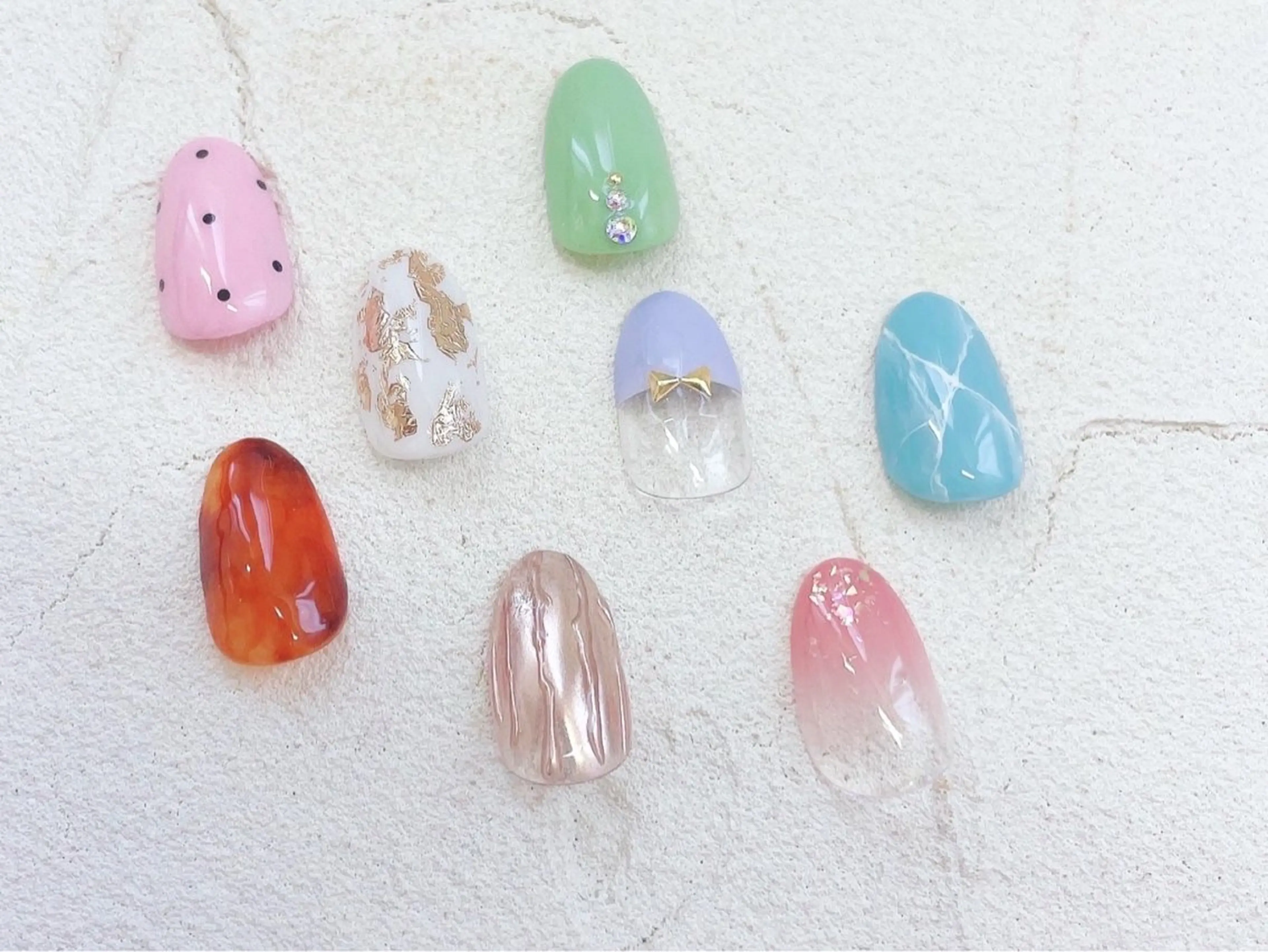 ネイル ジェルネイル パラジェル Bianca KAGARAのネイルデザイン