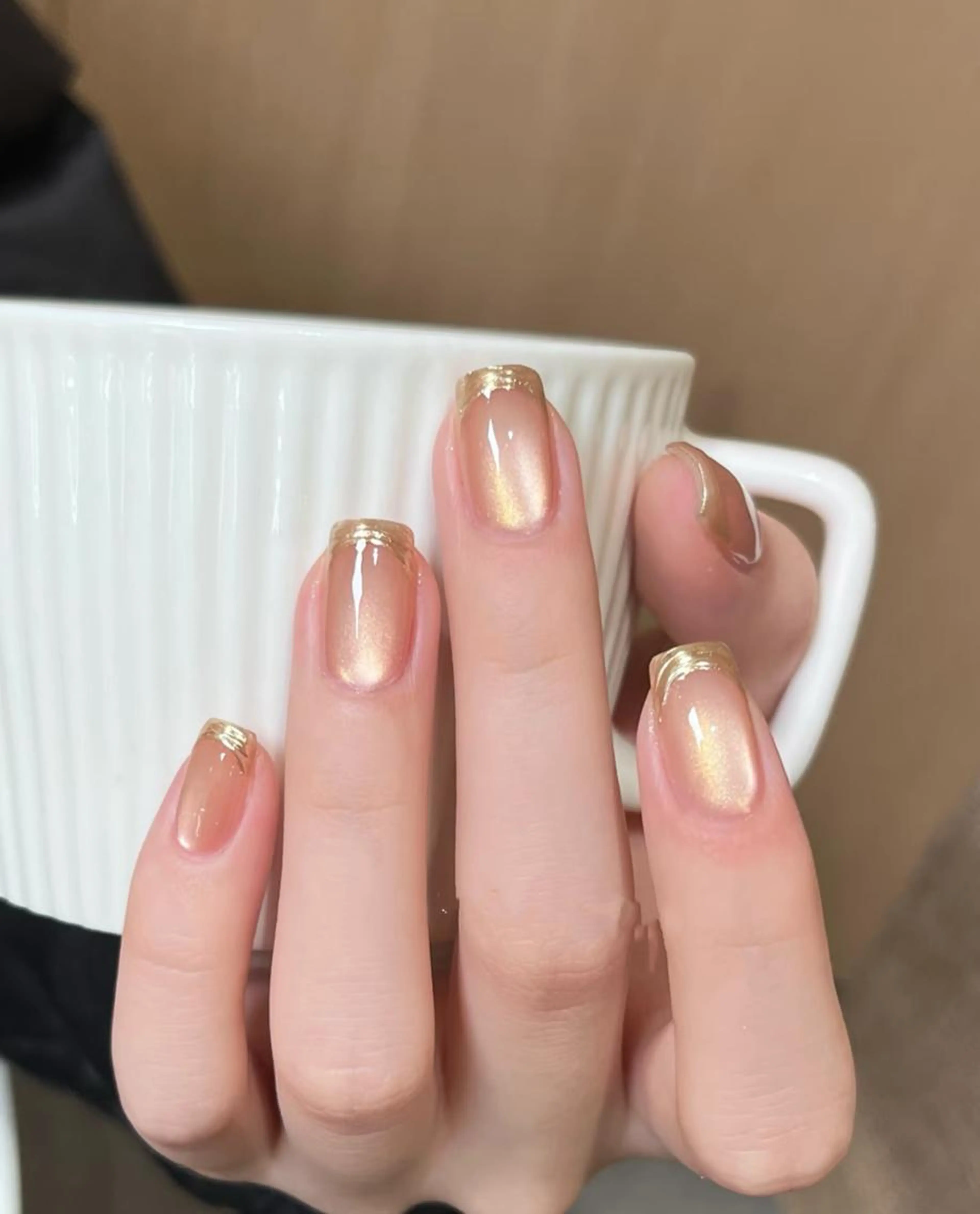 ★【マグネット+ミラフレンチ】7500円(ソフトジェルオフ無料)の写真