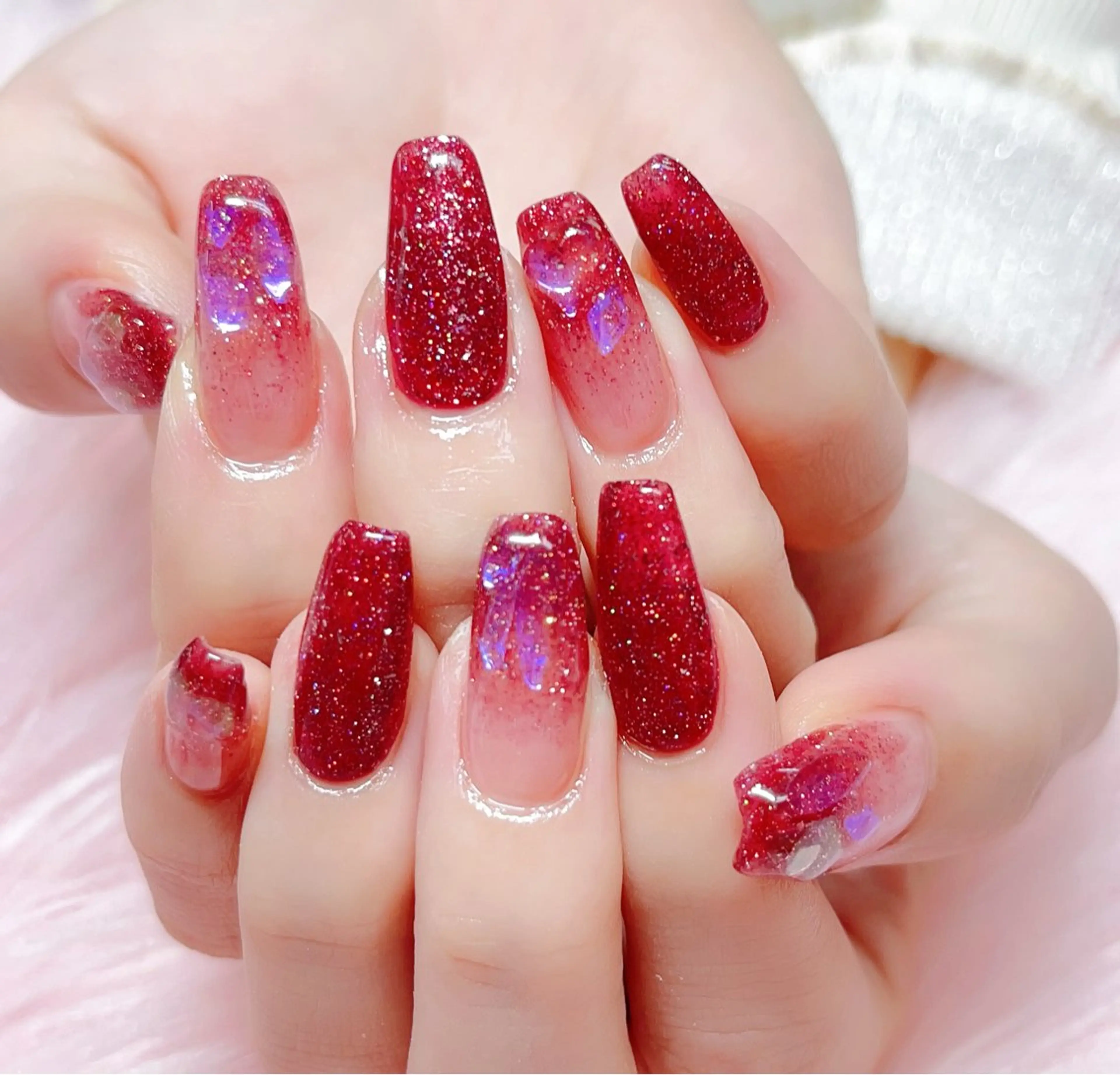 ネイル ハンドネイル MoonNail ユリ🌸のネイルデザイン
