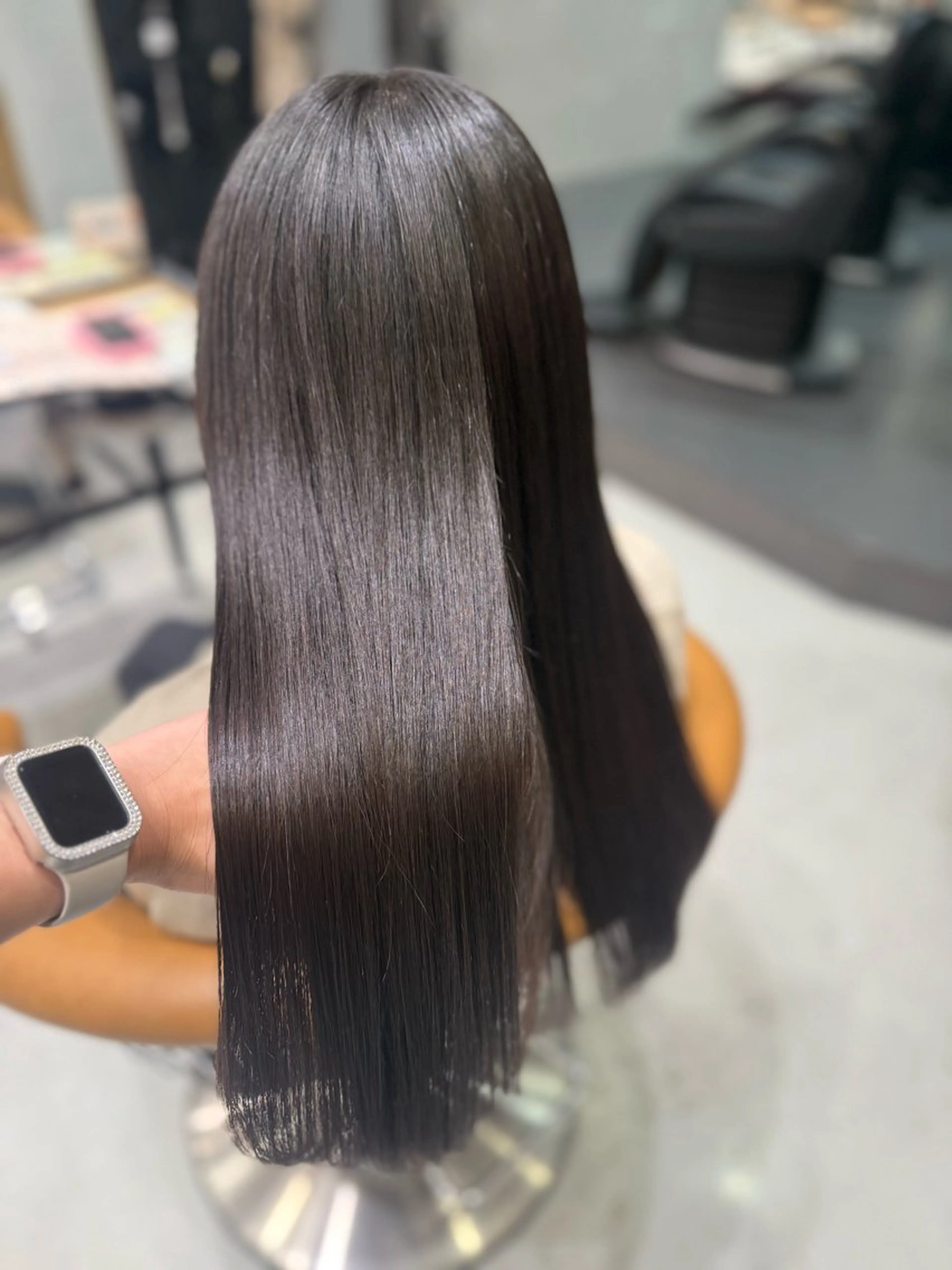 ロング ヘアカラー Rinka🌷🩶 グレージュカラー🫧のヘアスタイル