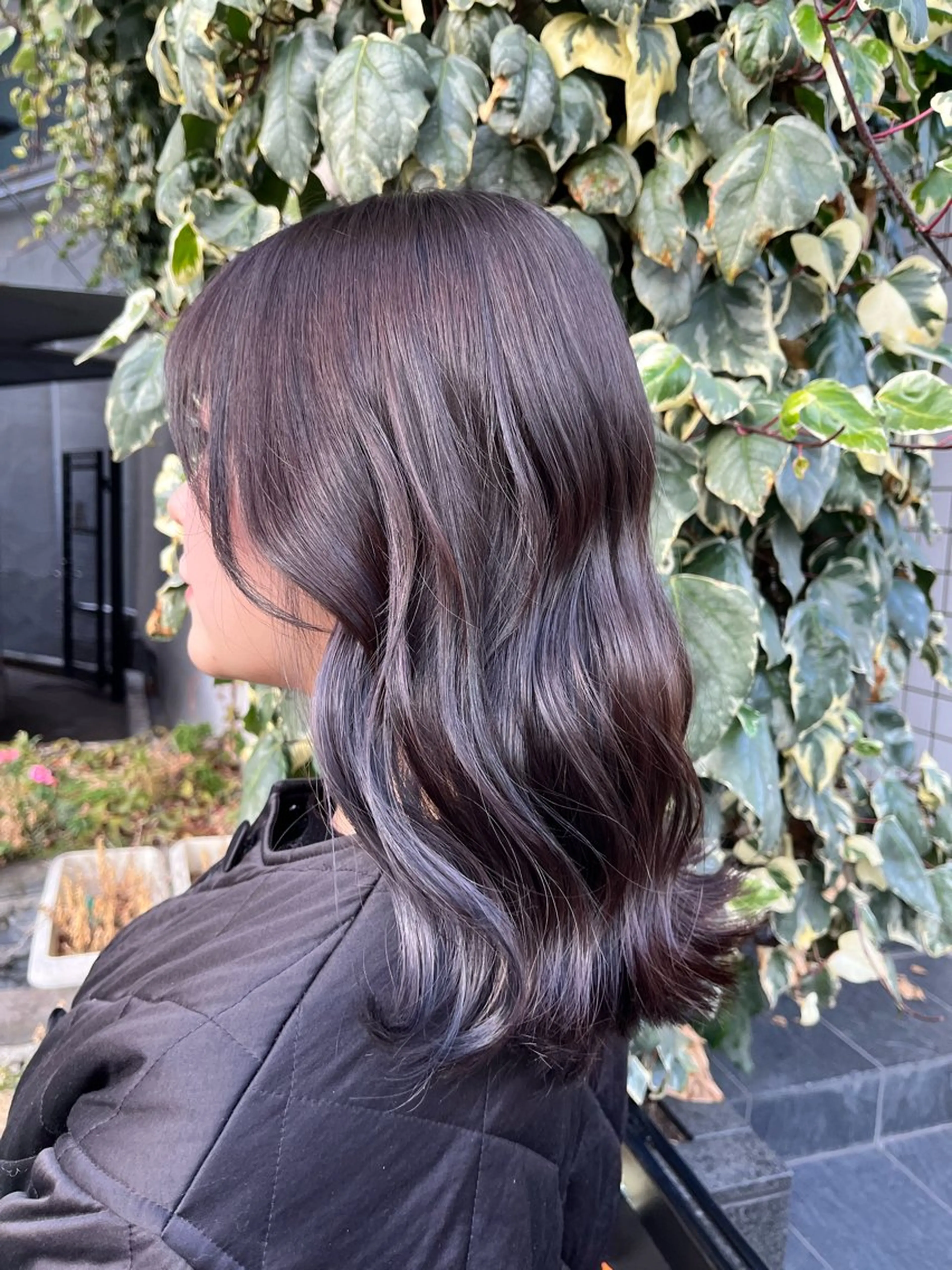 セミロング カラー アッシュ 透明感カラー ラベンダーカラー ラベンダーアッシュ mary'sメリー /ニュアンスカラーのヘアスタイル