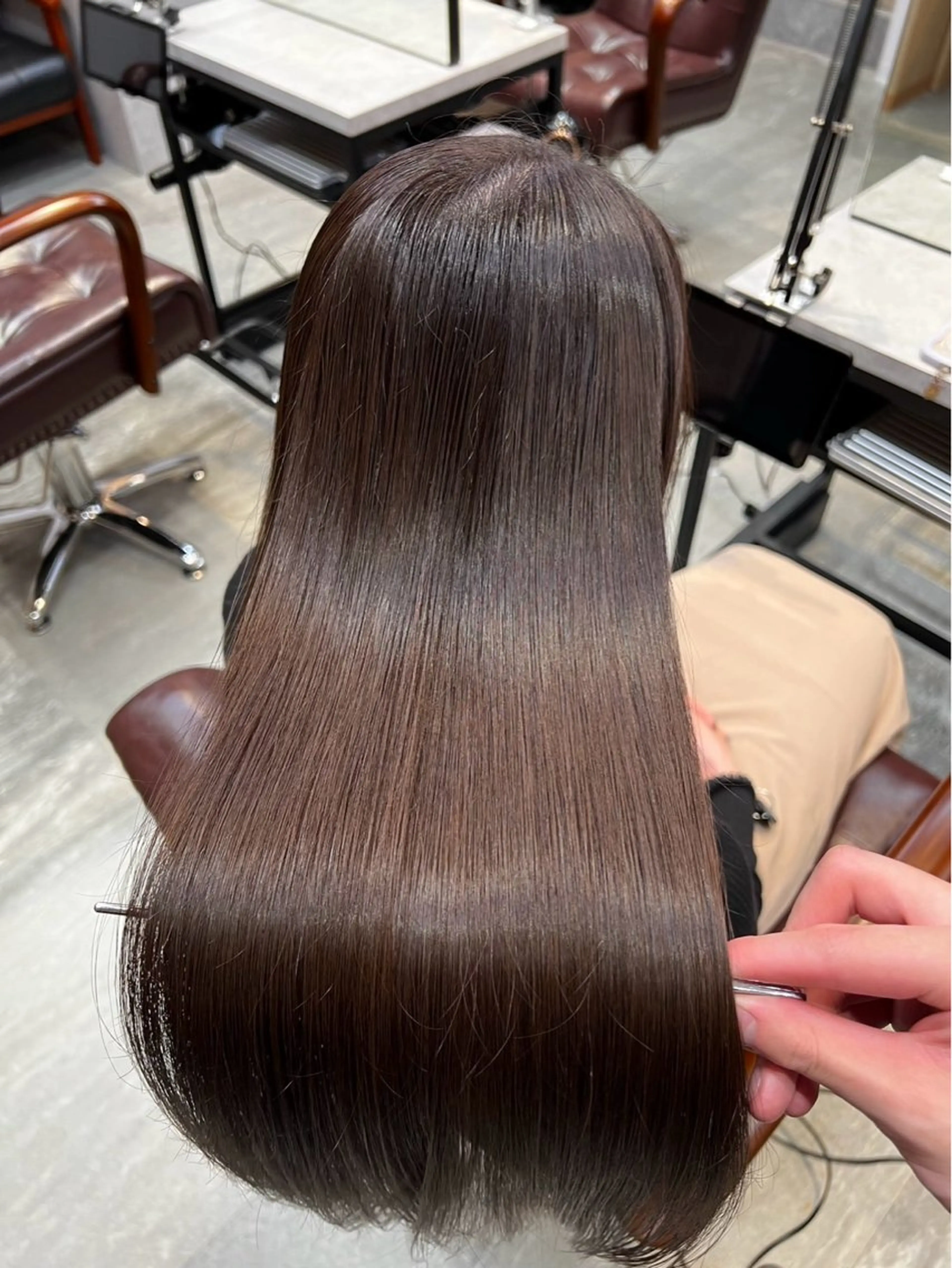 ロング カラー addict EAST所属・うるツヤ絹髪 /y.mao💎のヘアスタイル