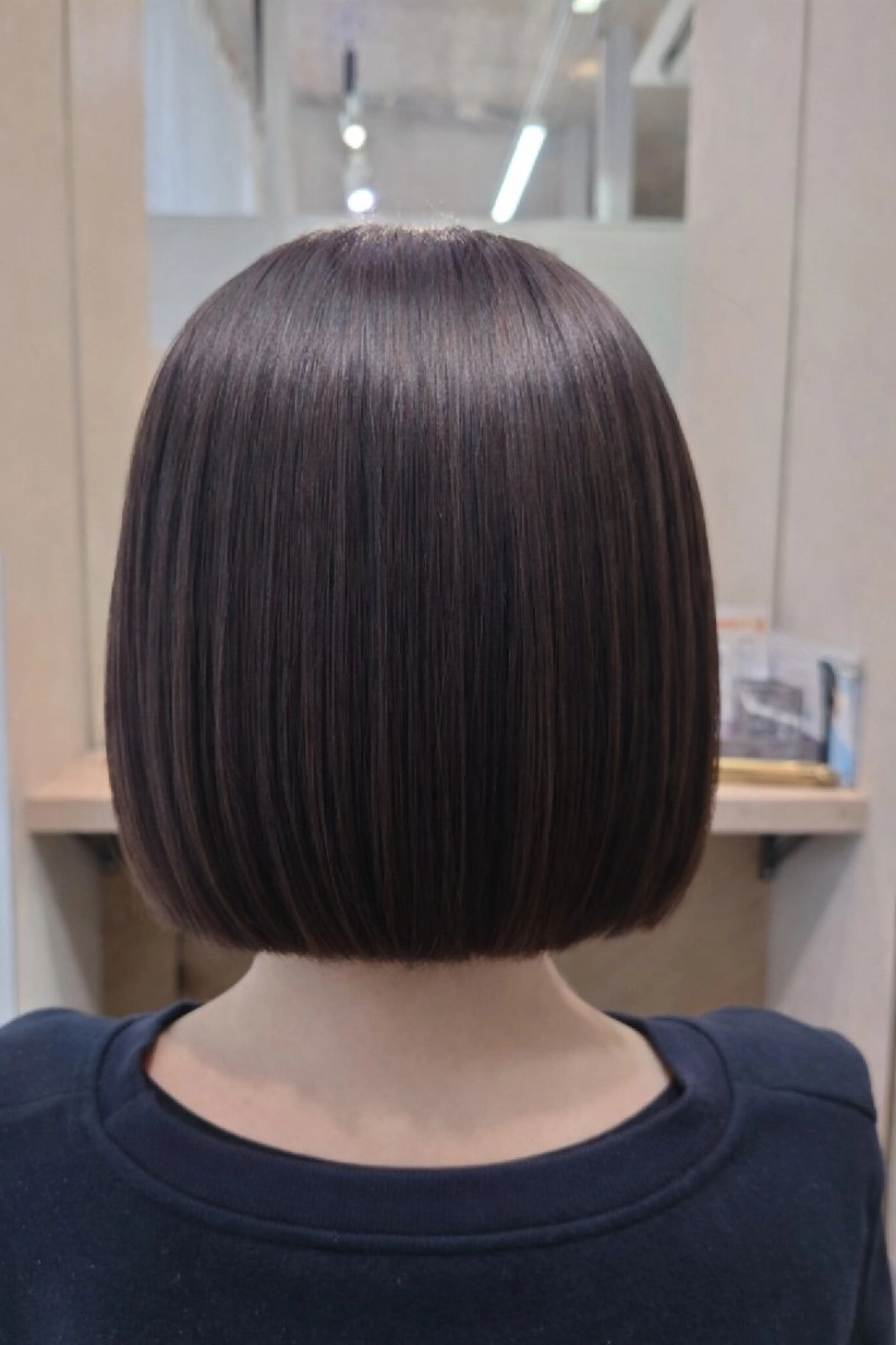 ショート ケアカラー 縮毛矯正✨艶髪 シノハラ✨髪質改善のヘアスタイル