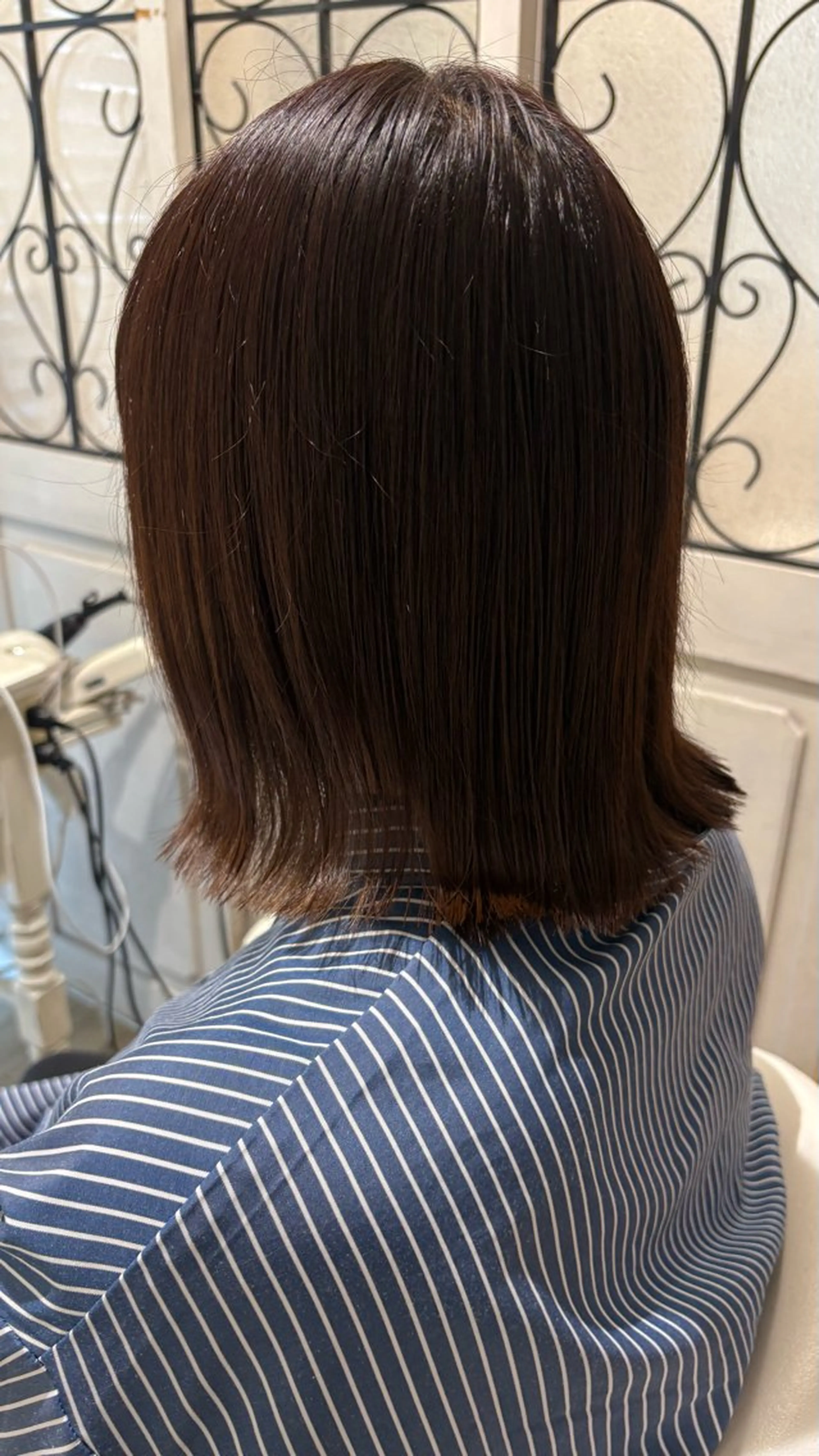 ミディアム カラー カット トリートメント 似合わせ 顔周りYUUGAのヘアスタイル