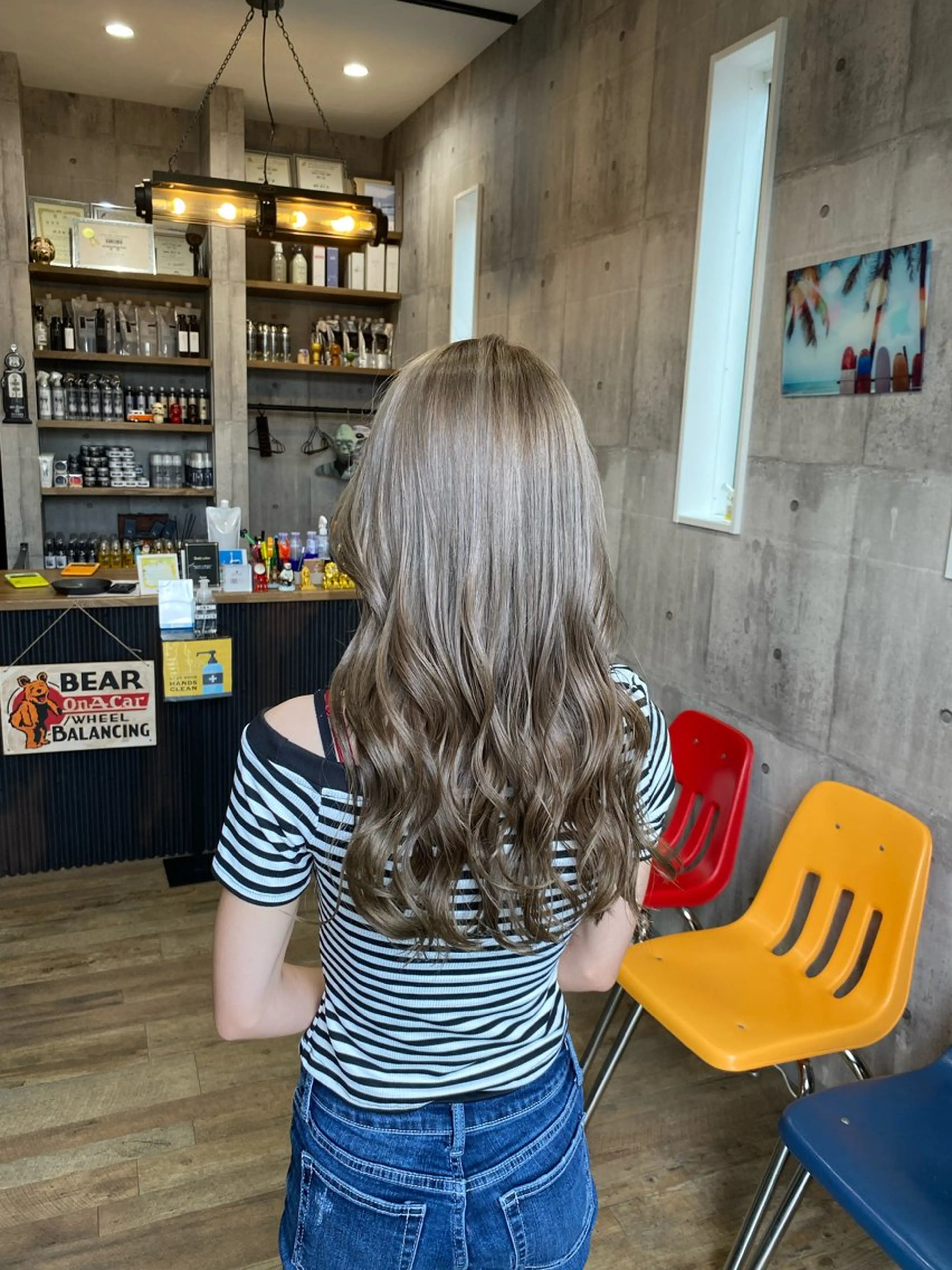 ロング カラー ヘアカラー haku hair salon所属・わたぬき りるのヘアスタイル