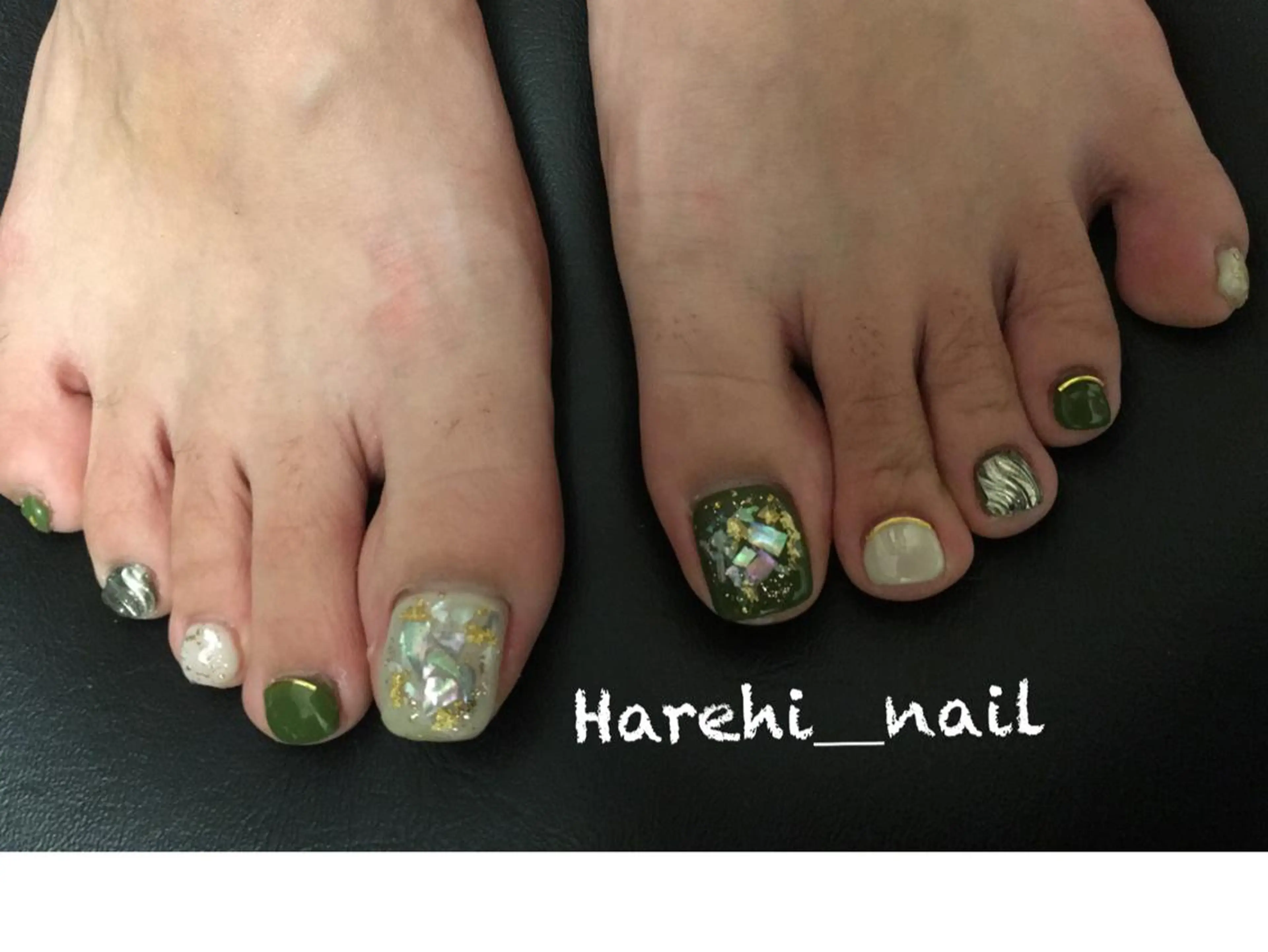 ネイル フットネイル Harehi_ nailのネイルデザイン