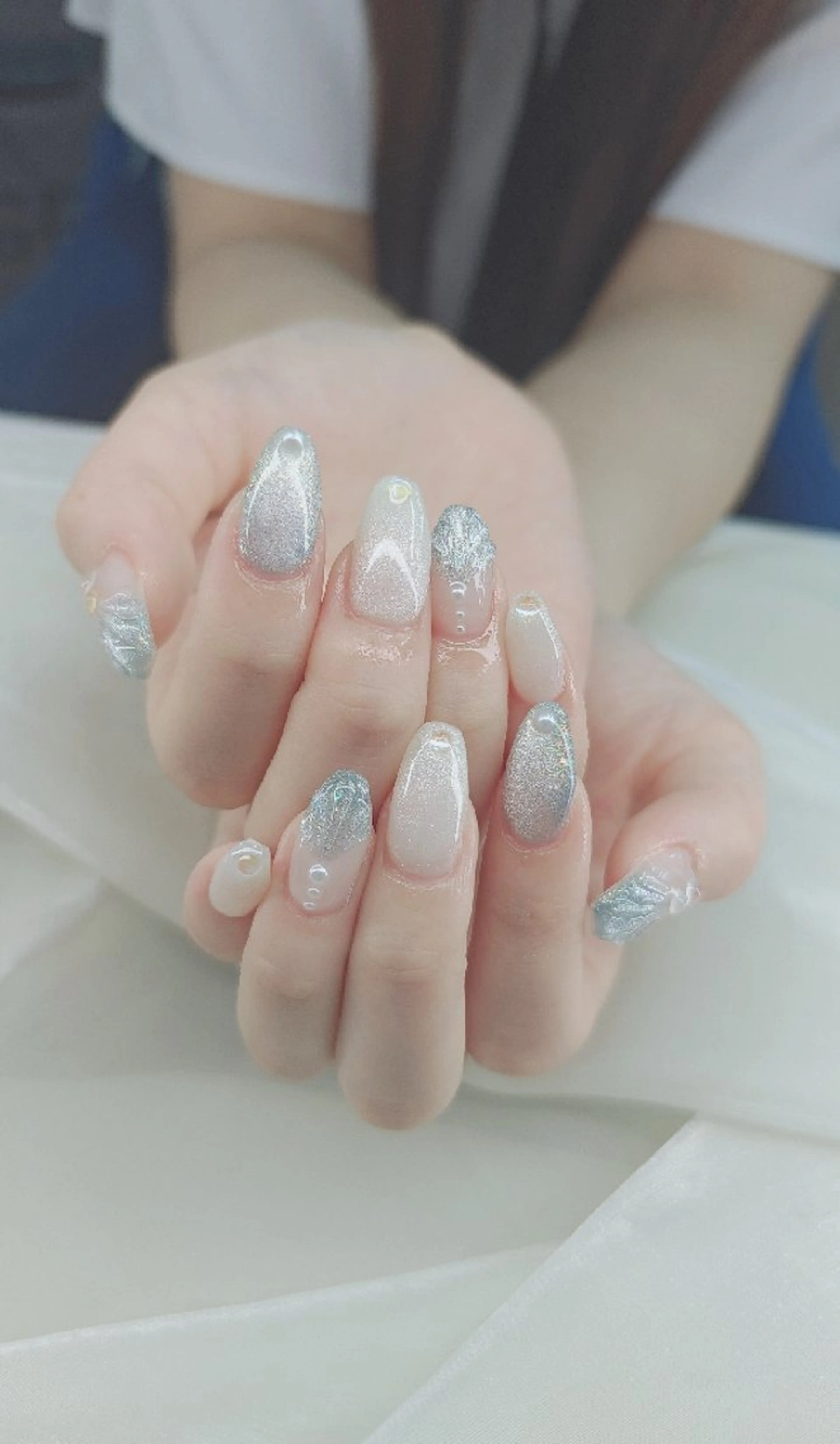 ネイル べっ甲ネイル チークネイル フレンチネイル 韓国ネイル ニュアンスネイル ♡Sherry  Nail♡のネイルデザイン