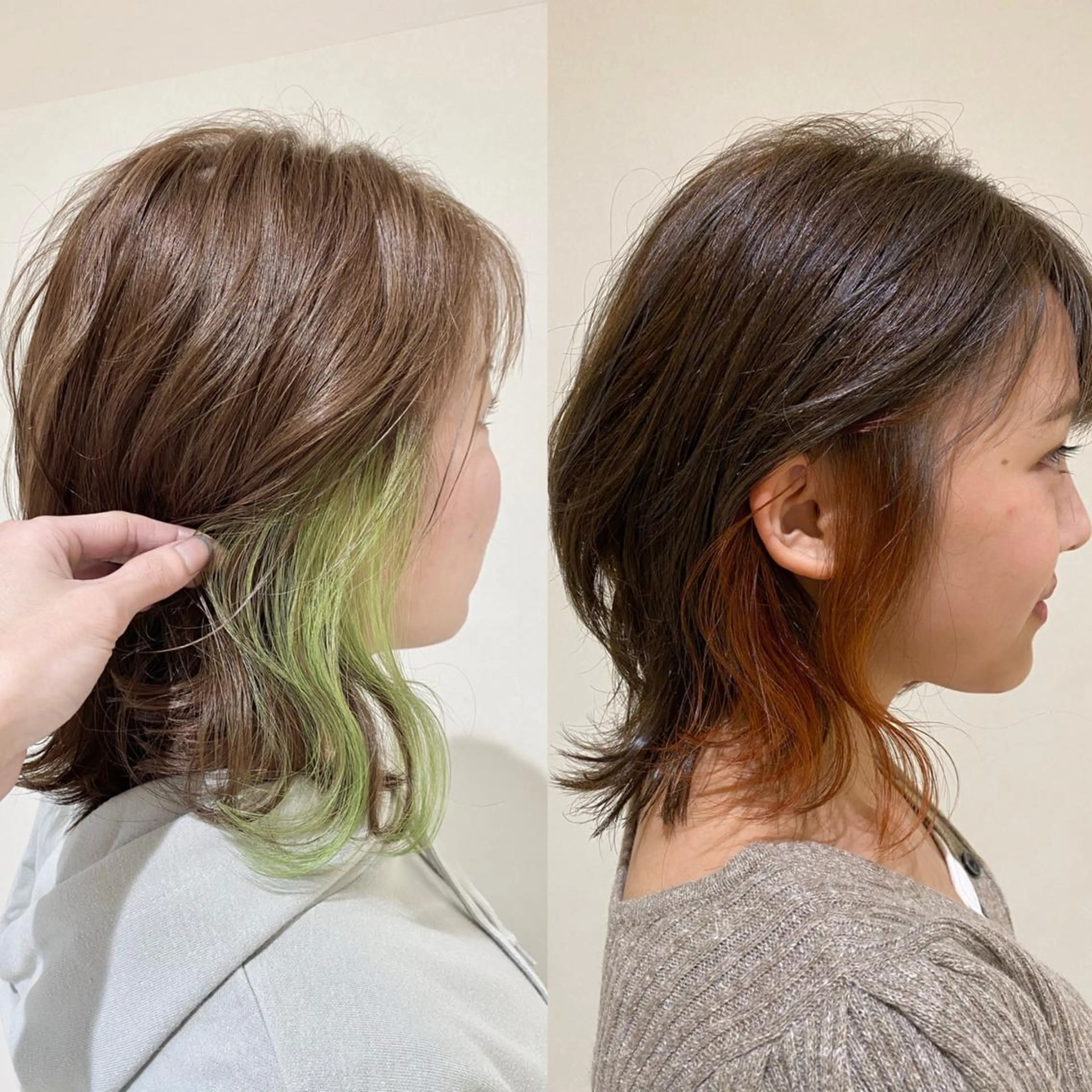 ミディアム カラー ✨酸性ストレート✨ 南川だいさくのヘアスタイル