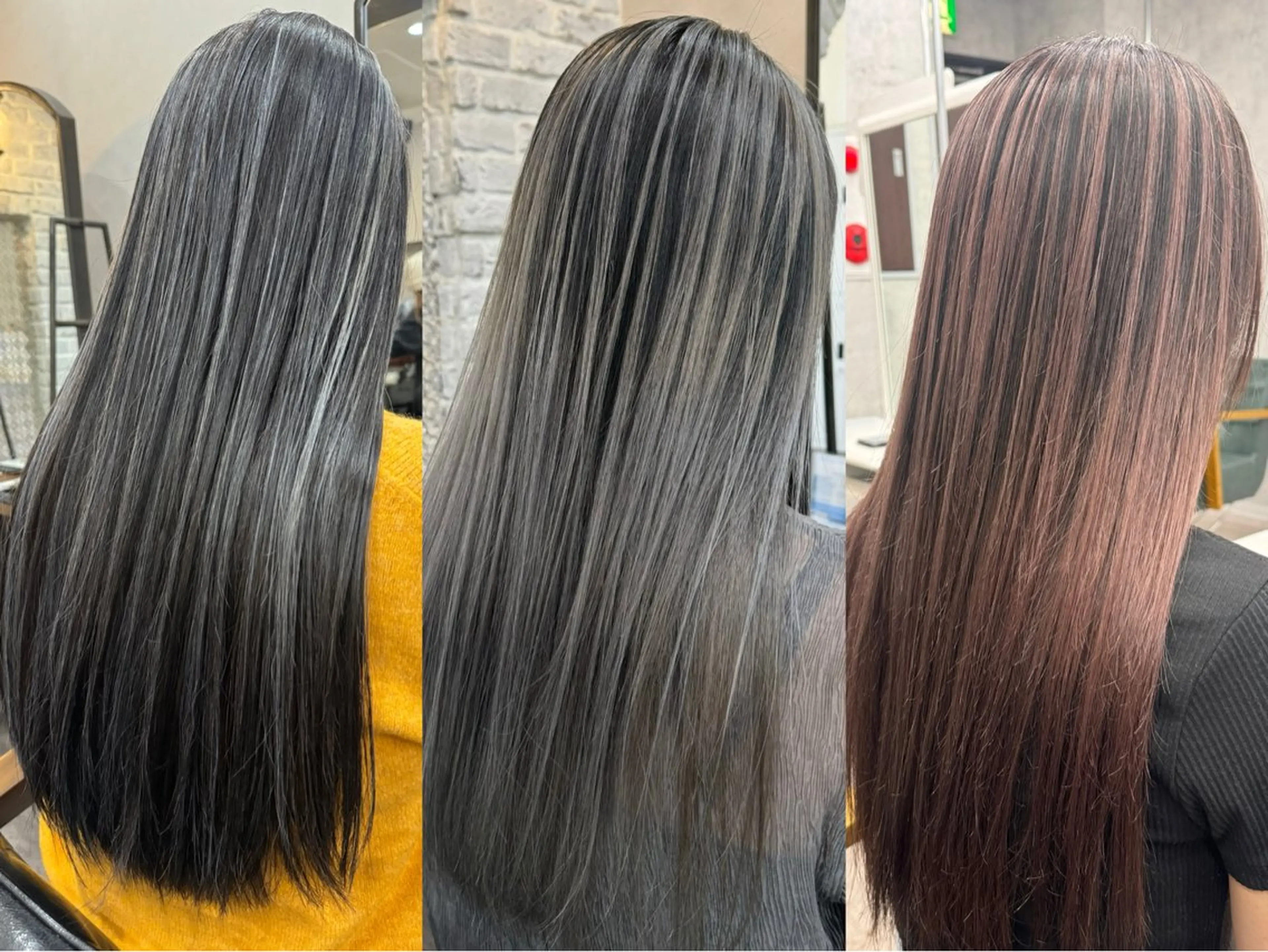 セミロング カラー デザインカラー 🫧透明感ケアカラー 守利🫧のヘアスタイル