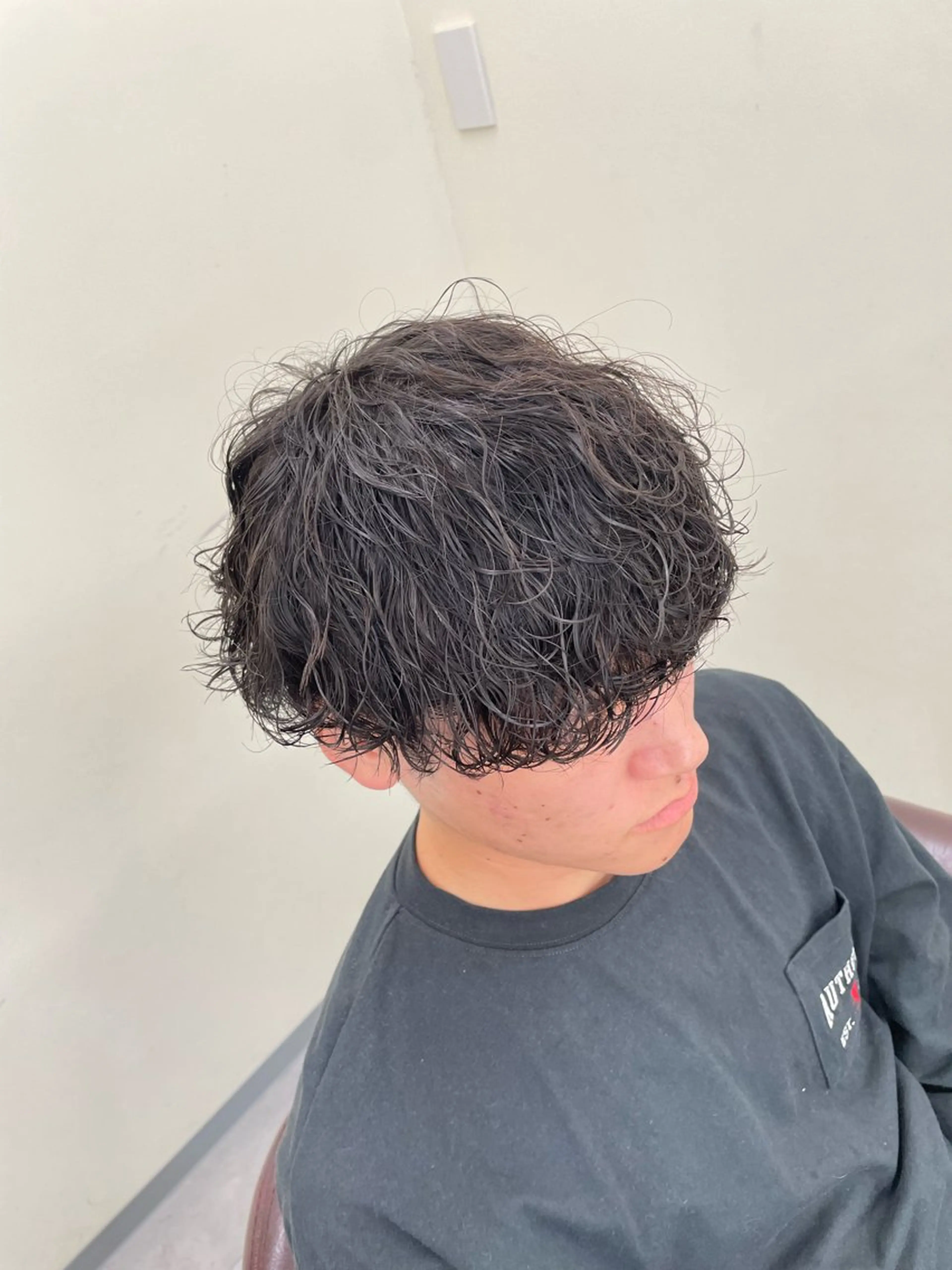 パーマ メンズ カット パーマ 大阪メンズ 美容師井上智博のヘアスタイル