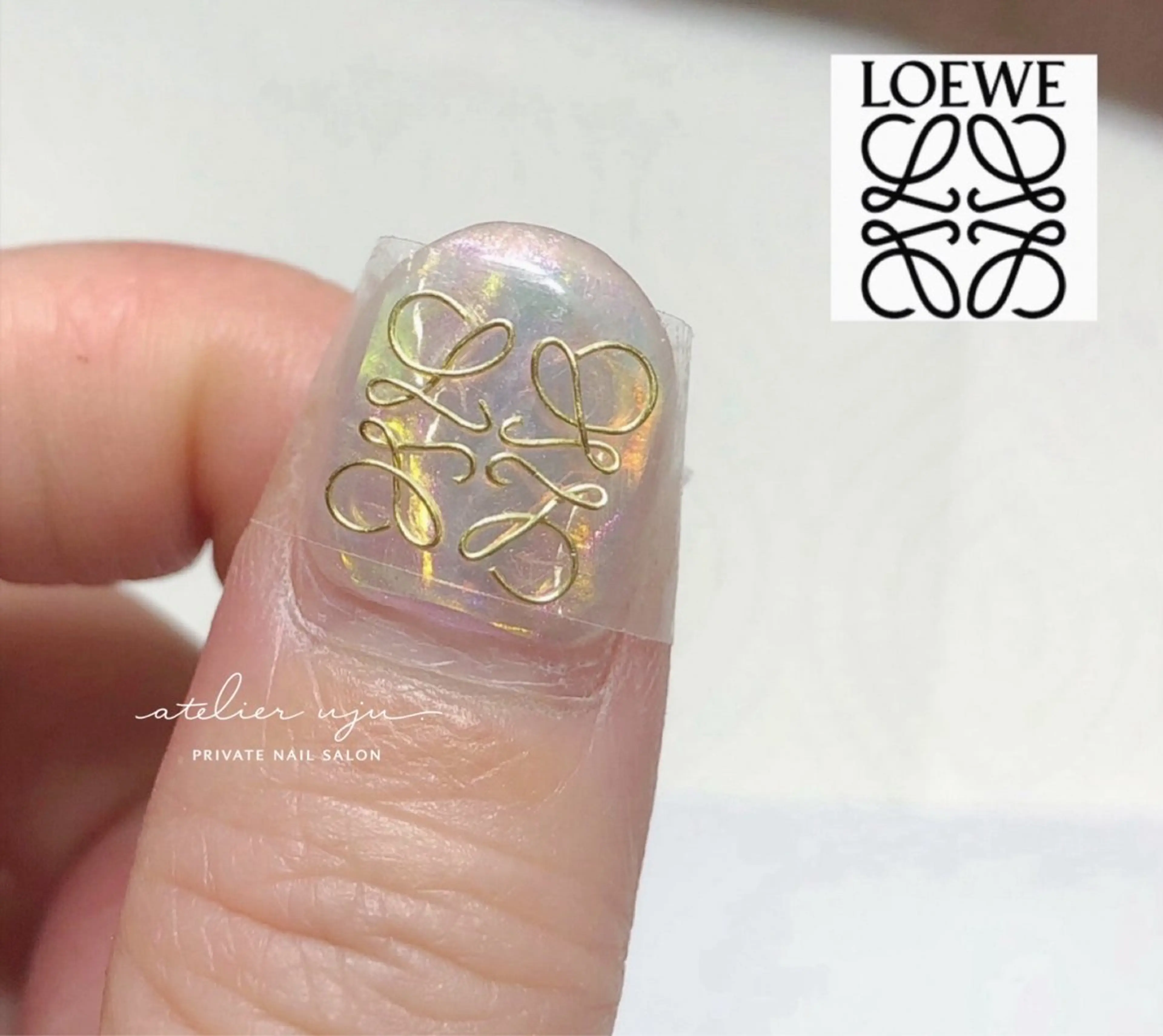 ネイル ゴールド シルバー atelier uju.のネイルデザイン