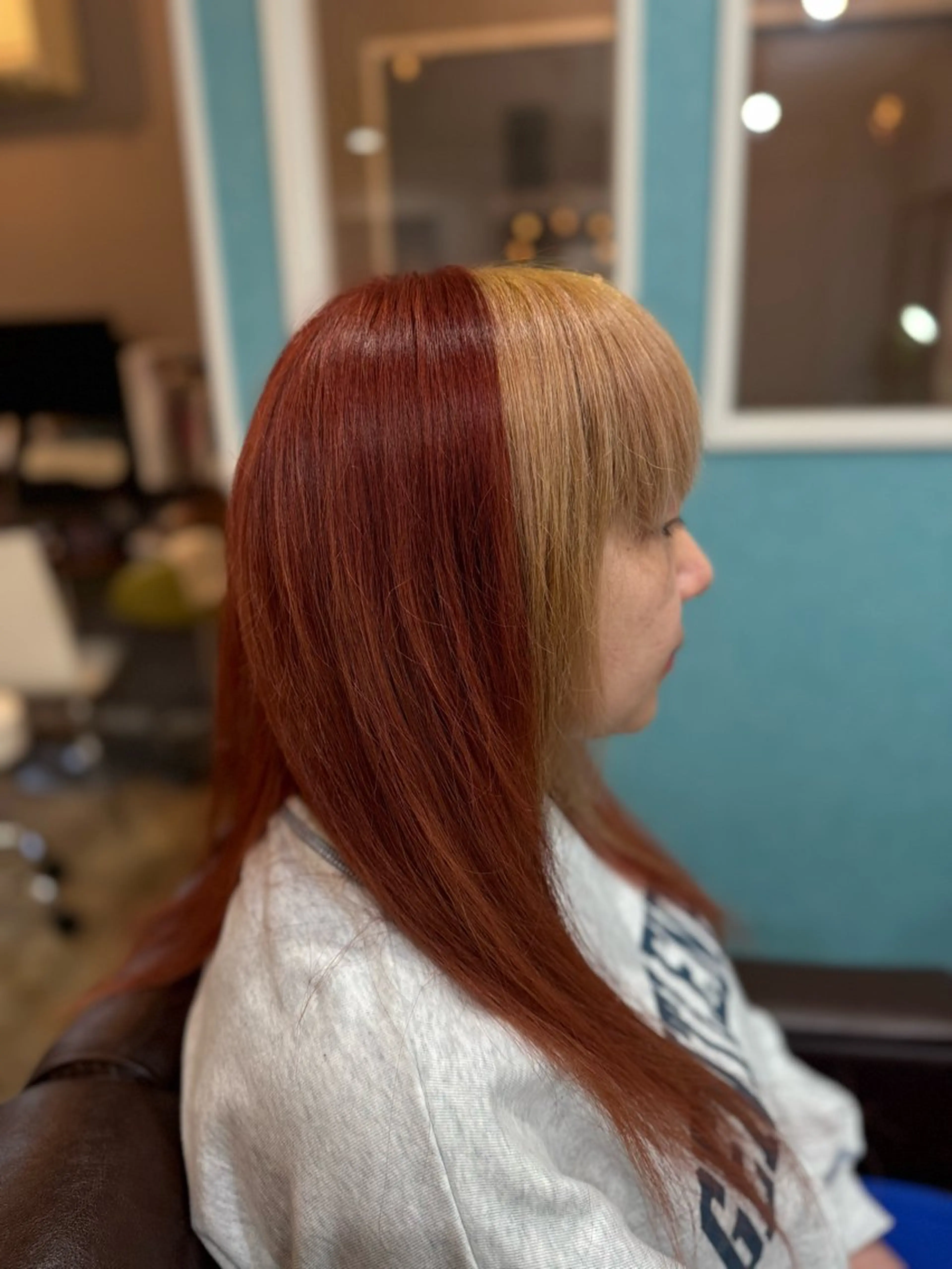 ロング カラー ブリーチ デザインカラー 樋口 まさみのヘアスタイル