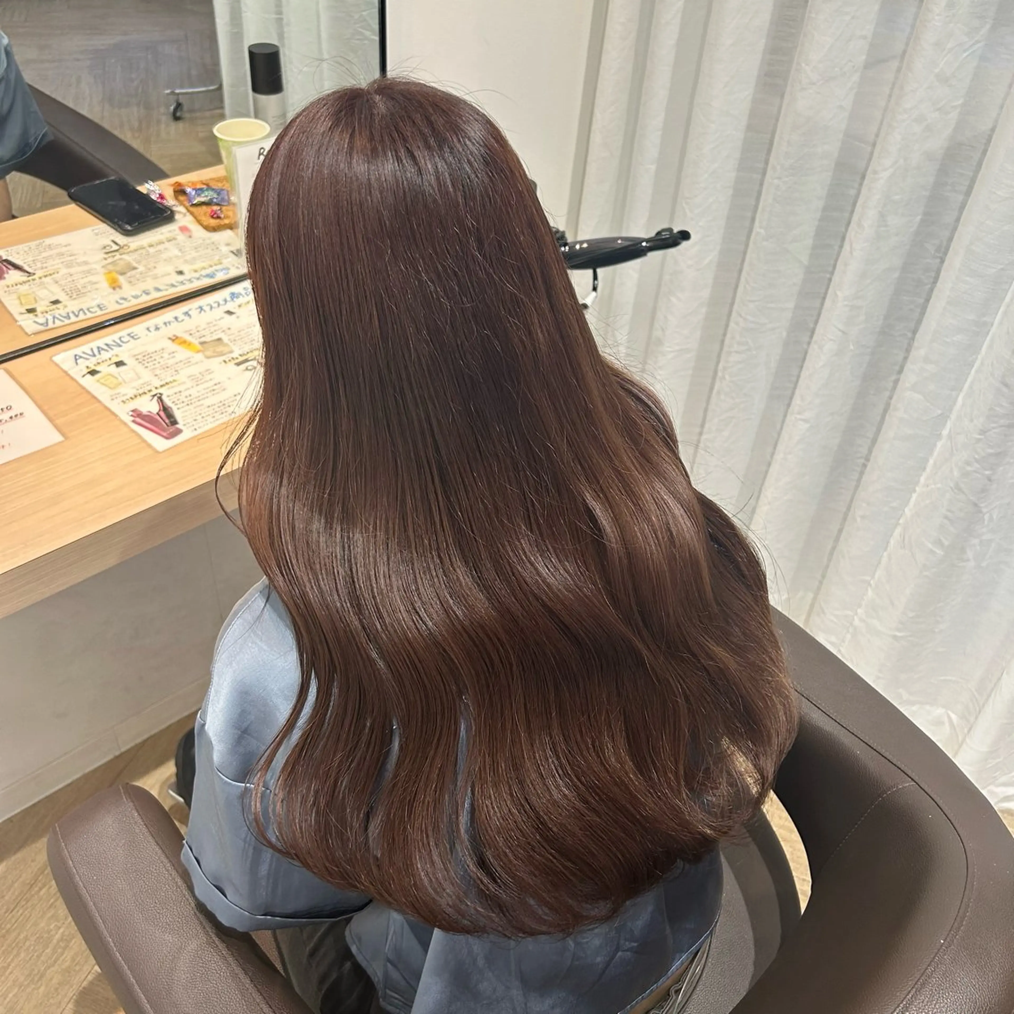 ロング カラー カット ヘアカラー トリートメント 砂野 真璃奈のヘアスタイル