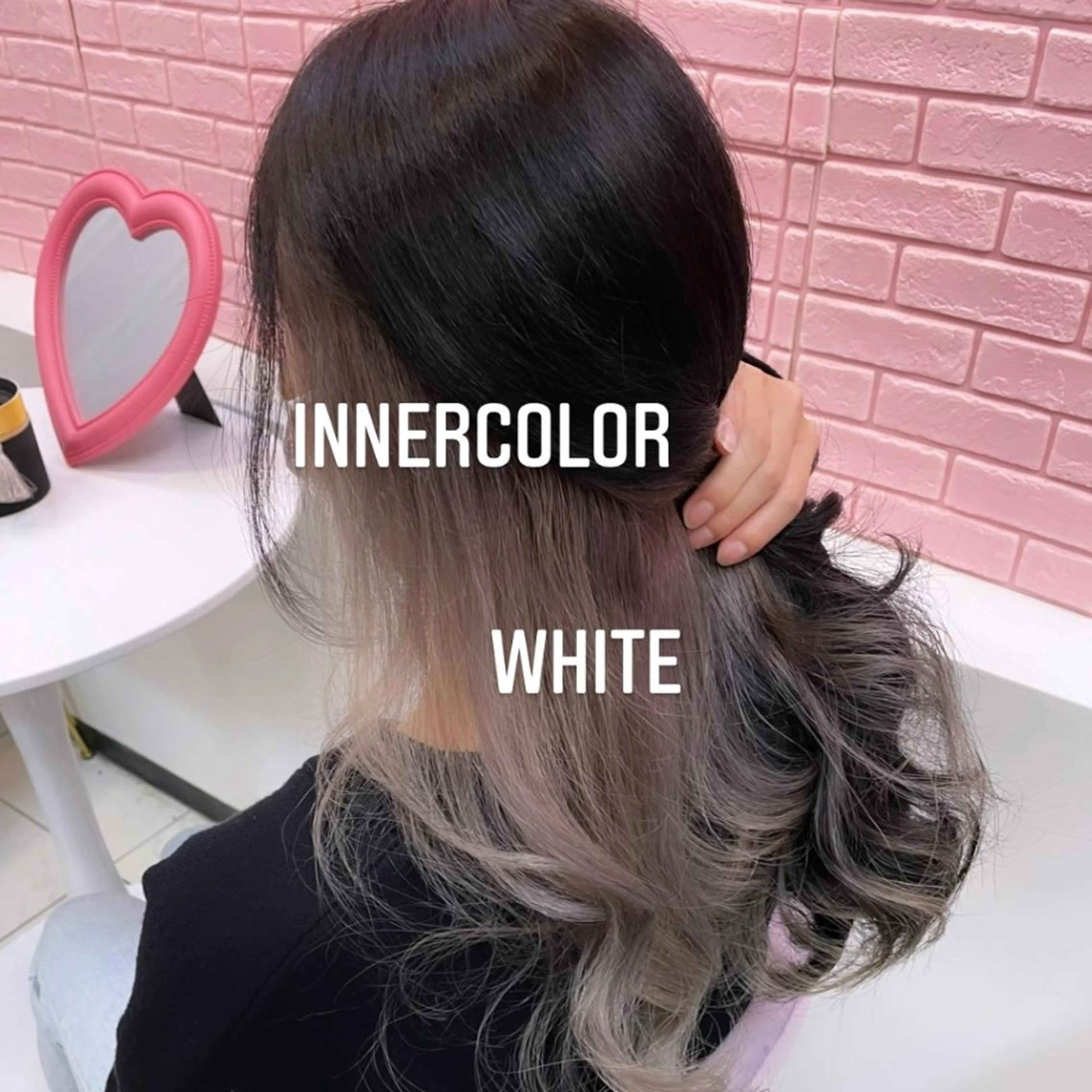 セミロング カラー ヘアカラー エクステ エクステ🩵ブリーチ 韓国ヘア🩵KAEのヘアスタイル