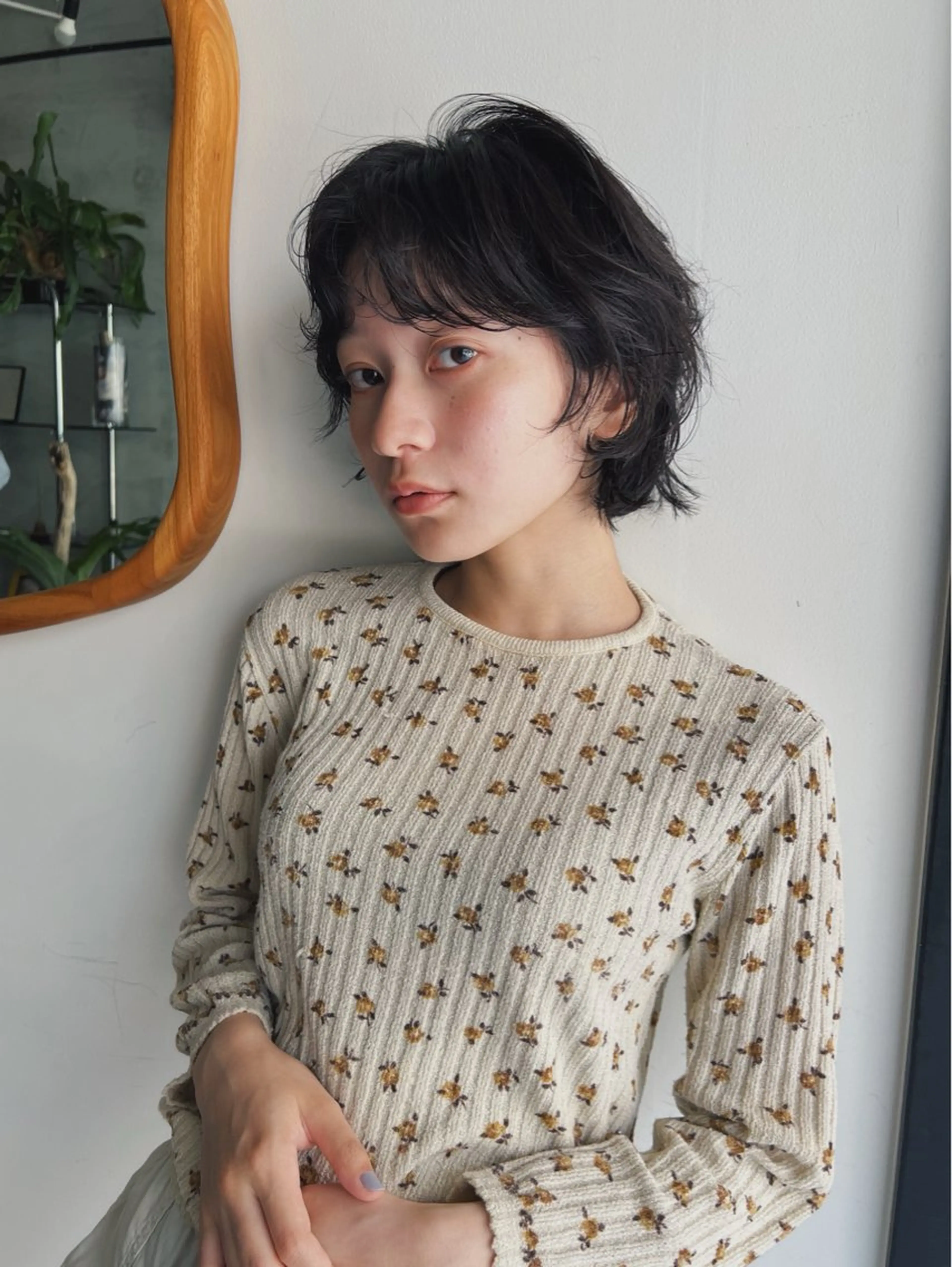 ミディアム カット ナガミ ショウのヘアスタイル