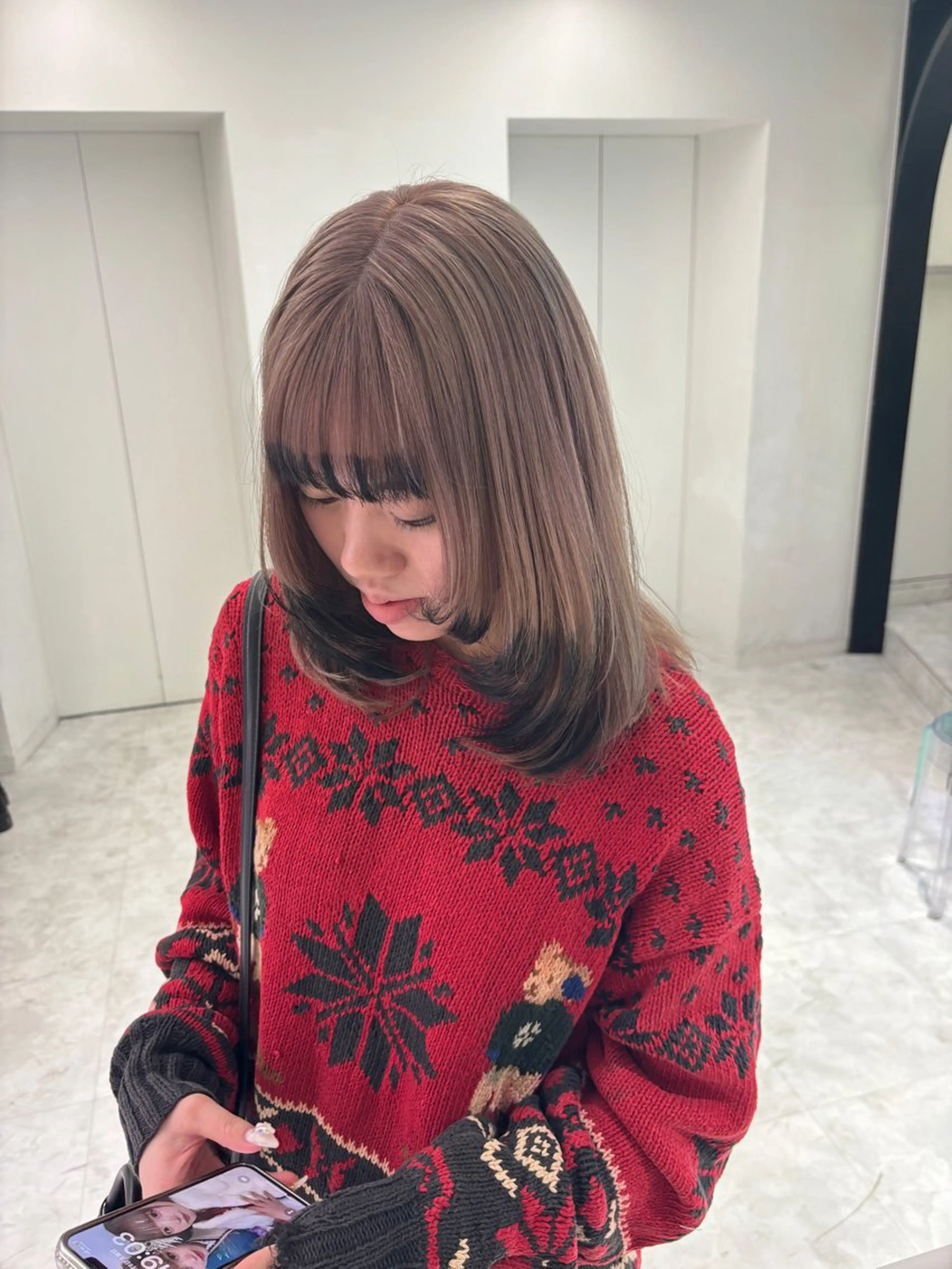 ロング カラー 💖ミルクティー💖 あかり💖のヘアスタイル