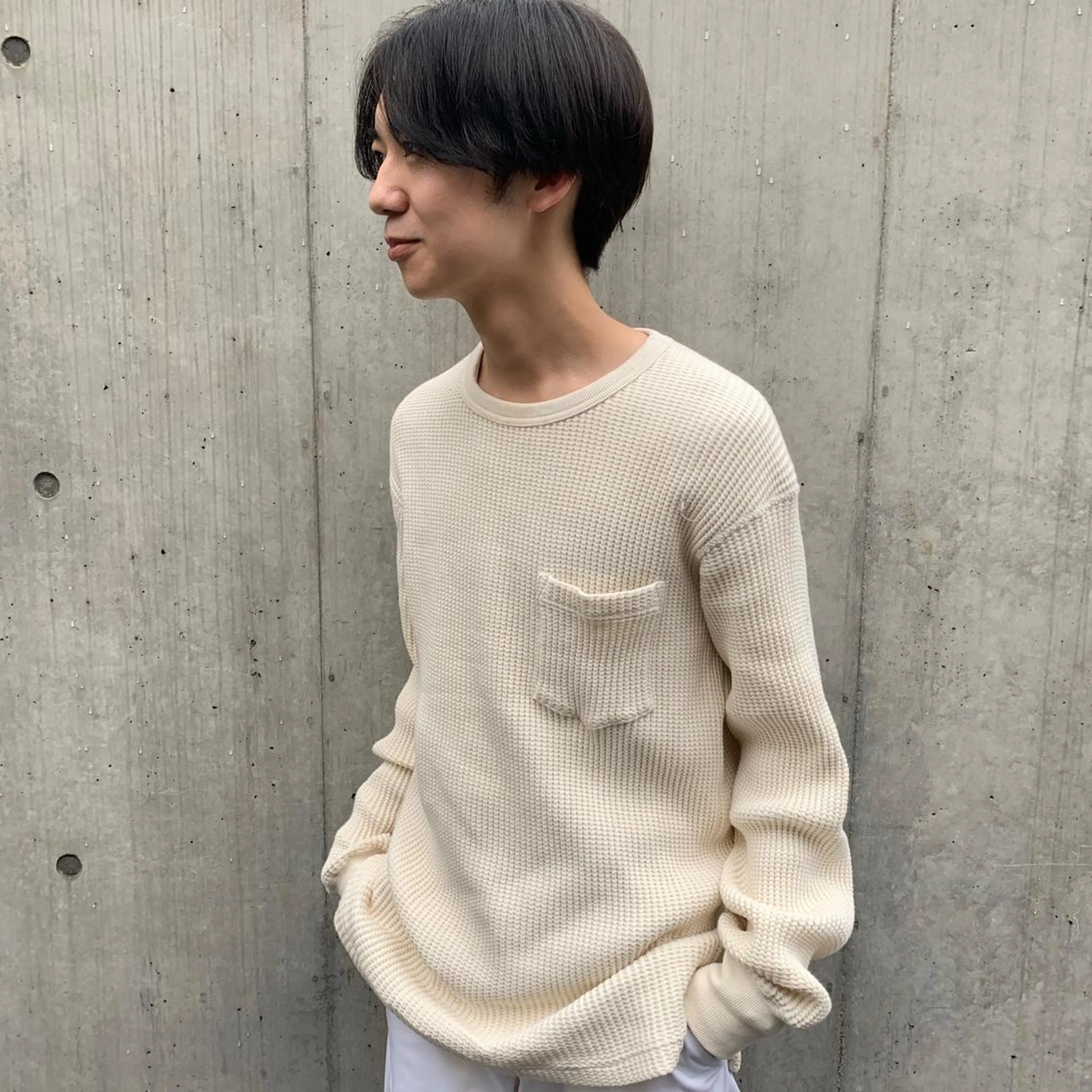 メンズ センターパート マッシュ チバ タクミのヘアスタイル