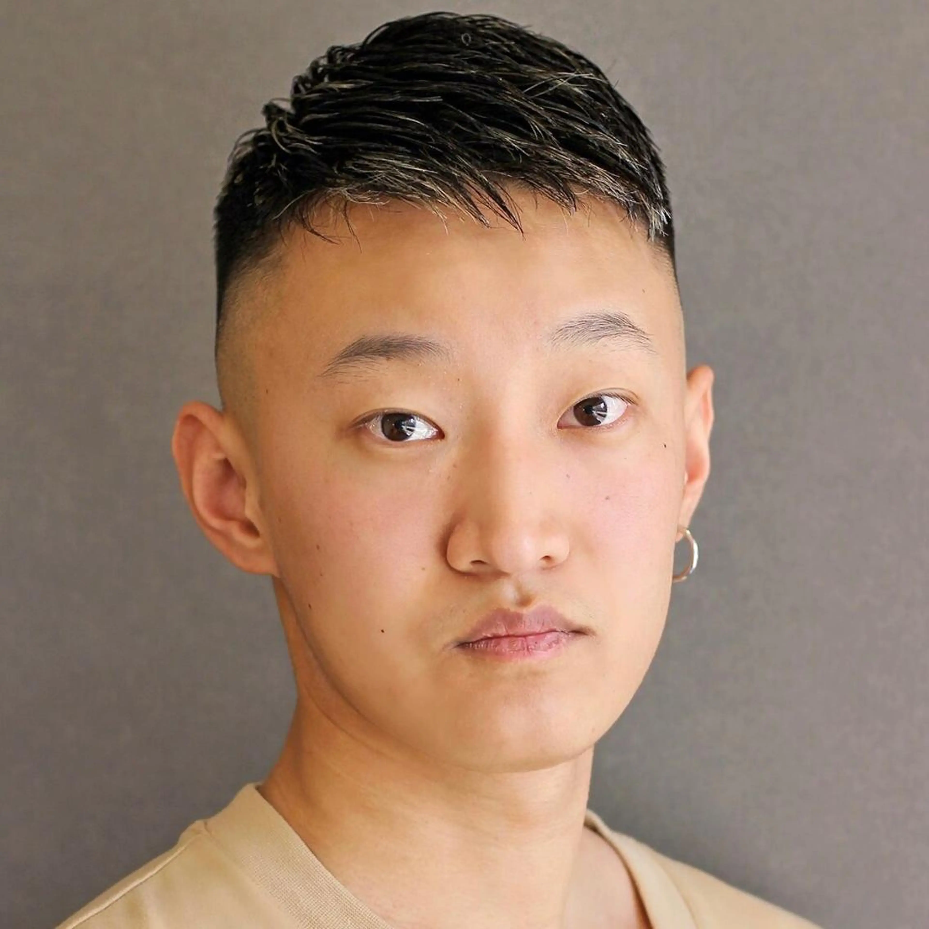 メンズ フェードカット メンズメッシュ スキンフェード PORTE HOMME PRES所属・佐藤 純のヘアスタイル