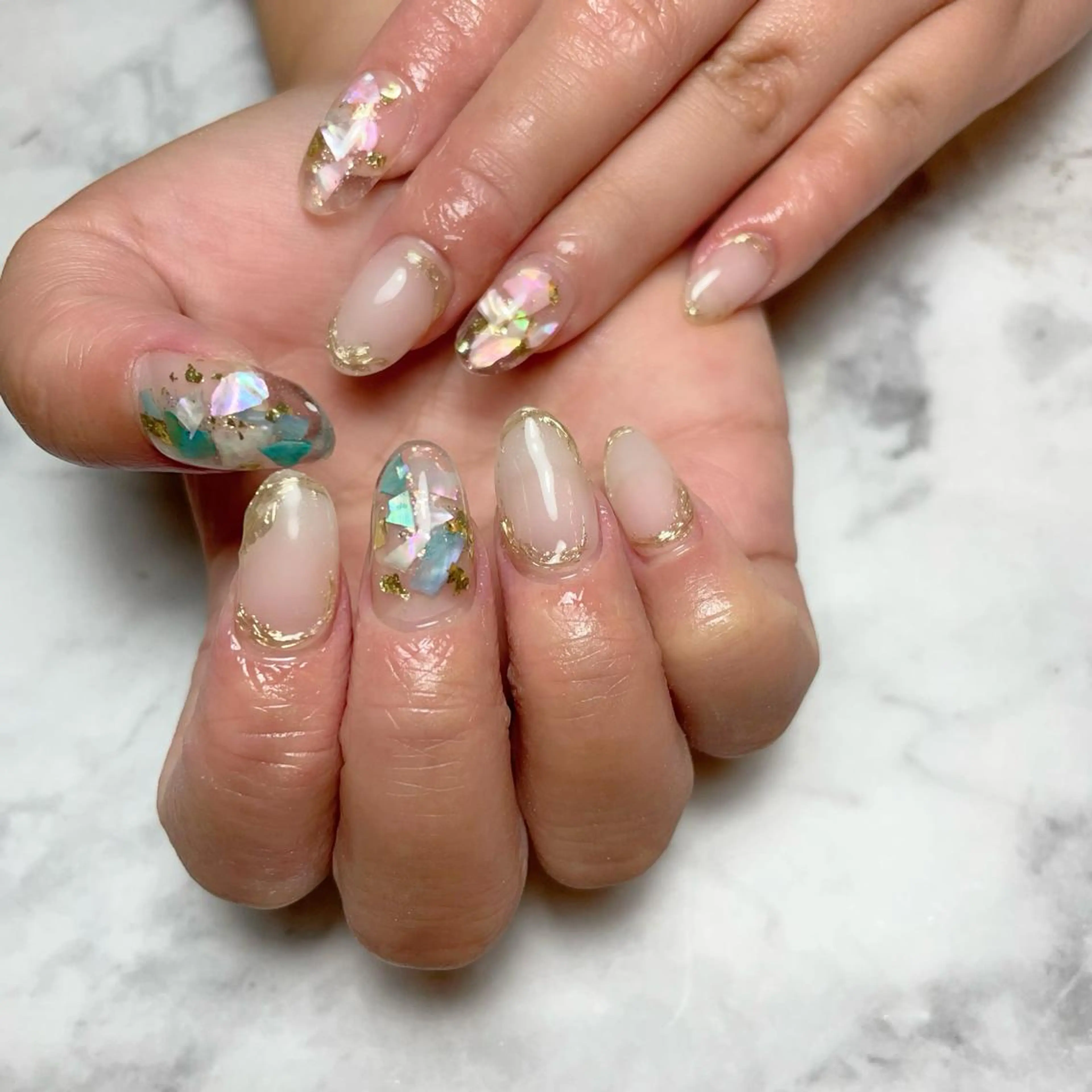 ネイル ハンドネイル Feel ‪‪☺︎‬Yuriaのネイルデザイン